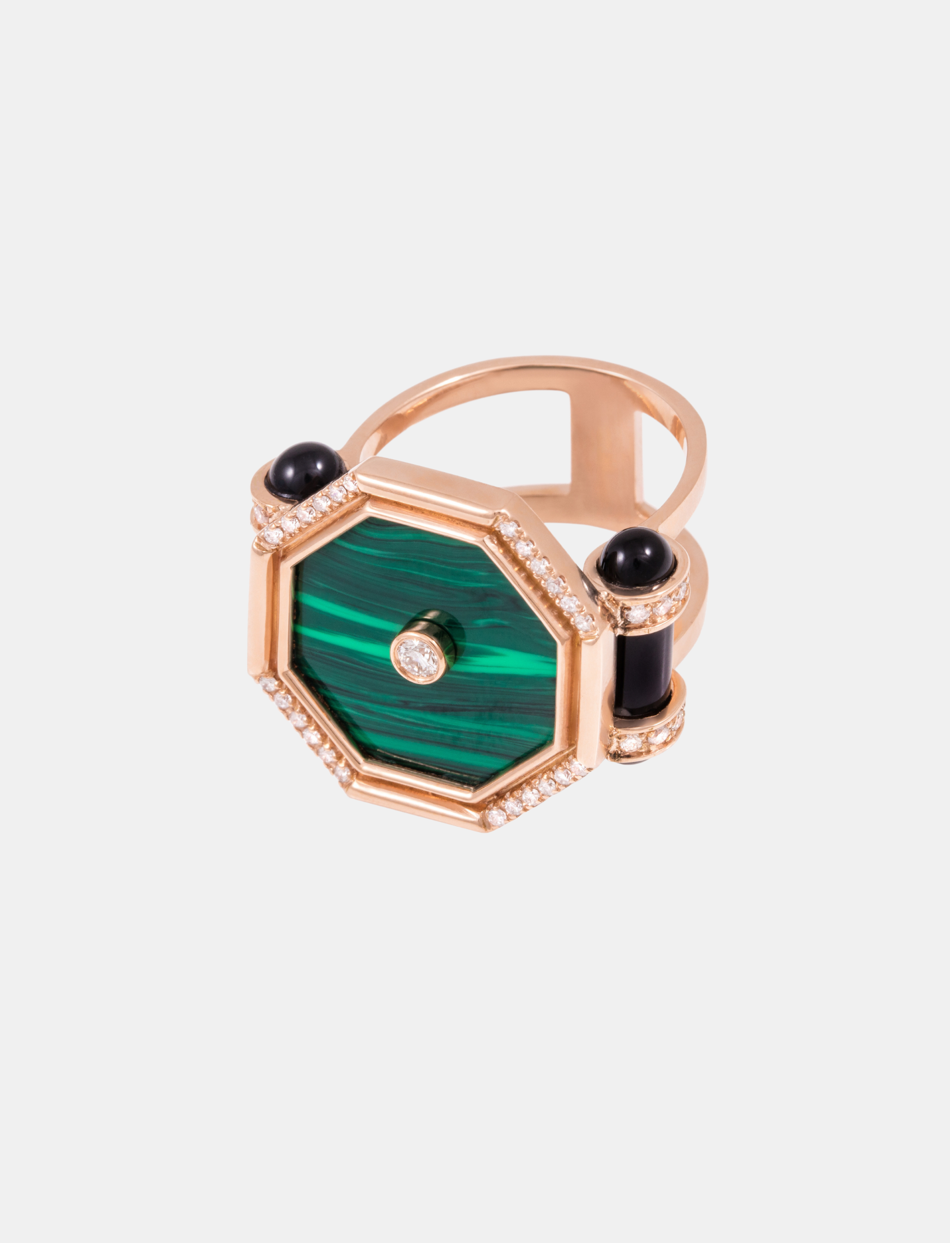 Amulet Hexagon Cocktail Ring