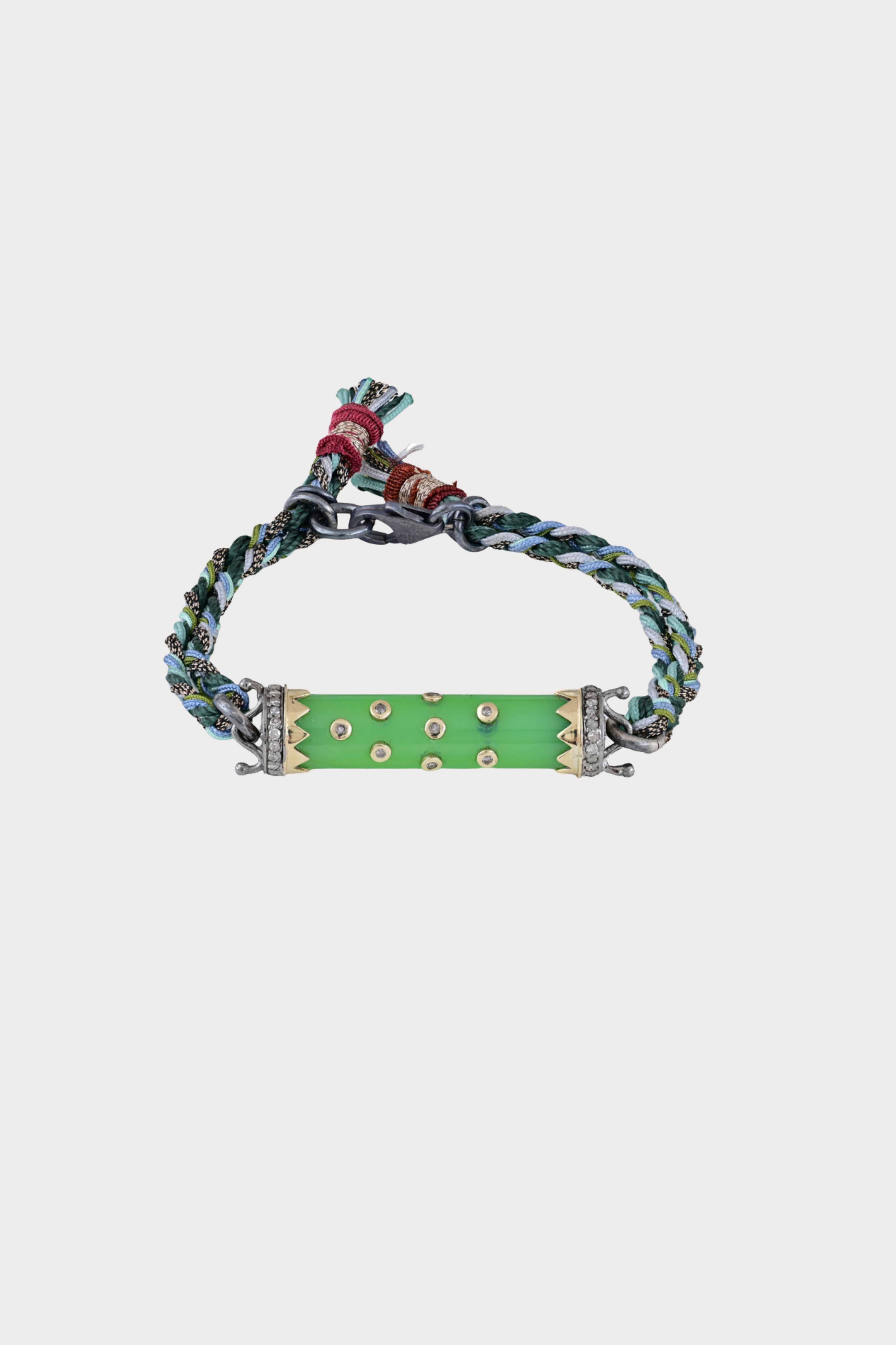 Chrysoprase Tube Bracelet