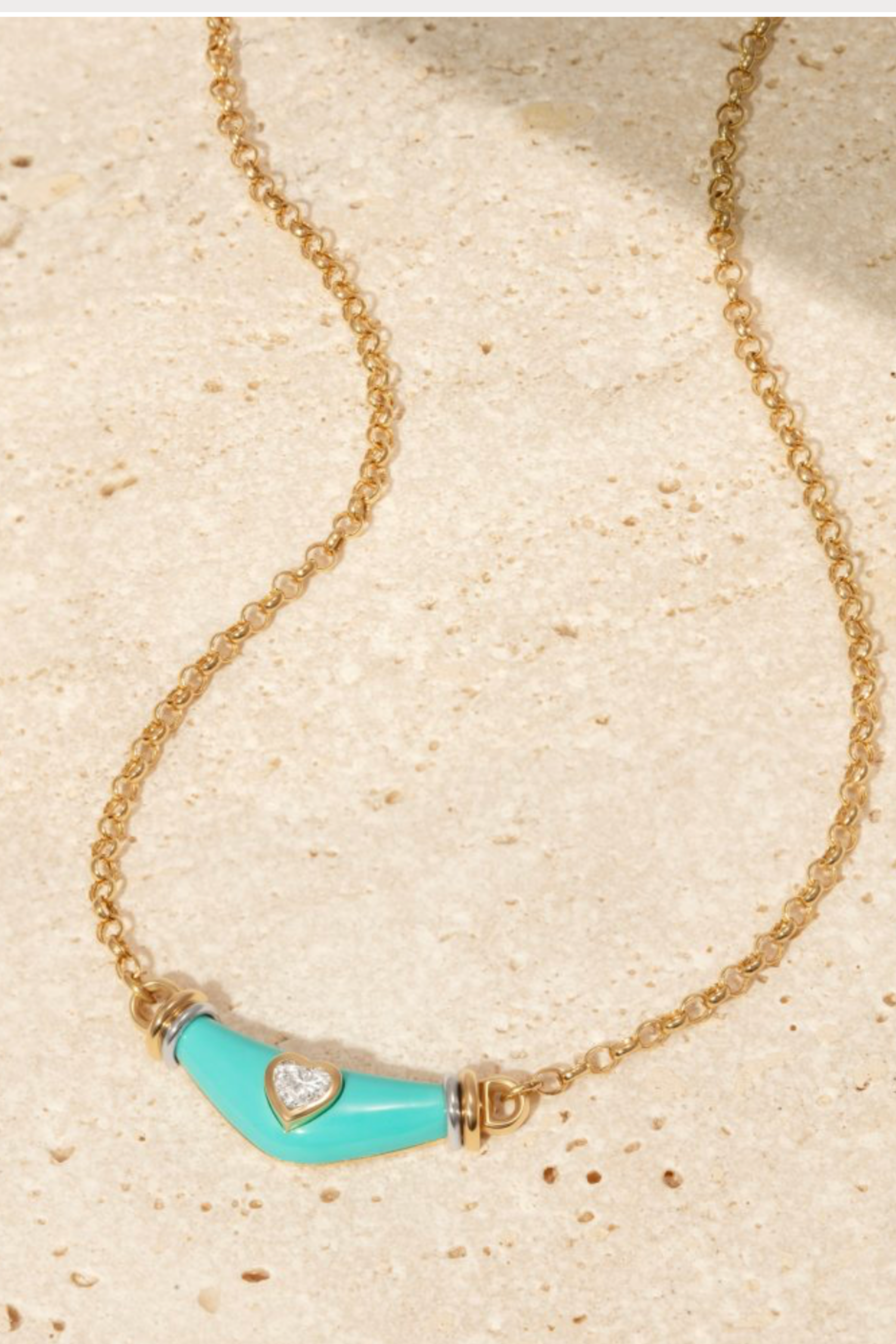 Dimaond Heart Karma Necklace