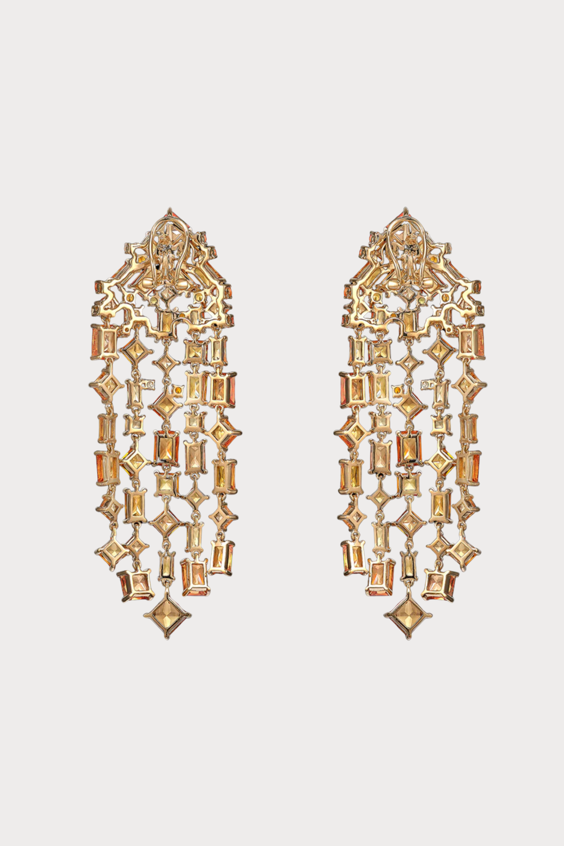 Golden Cascade Earrings