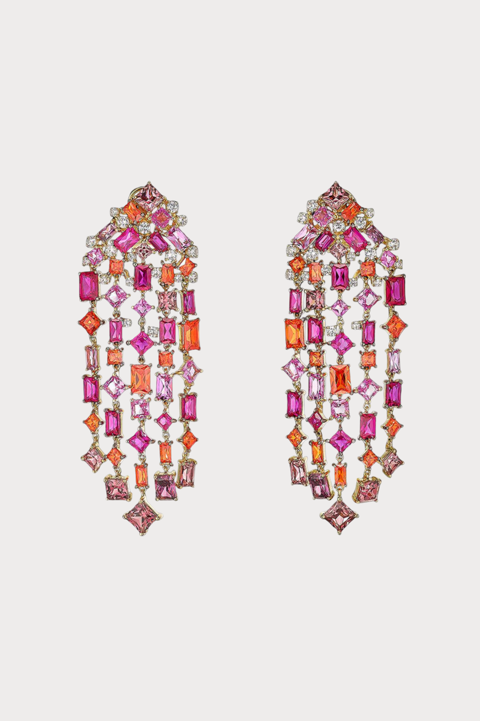 Ruby Cascade Earrings