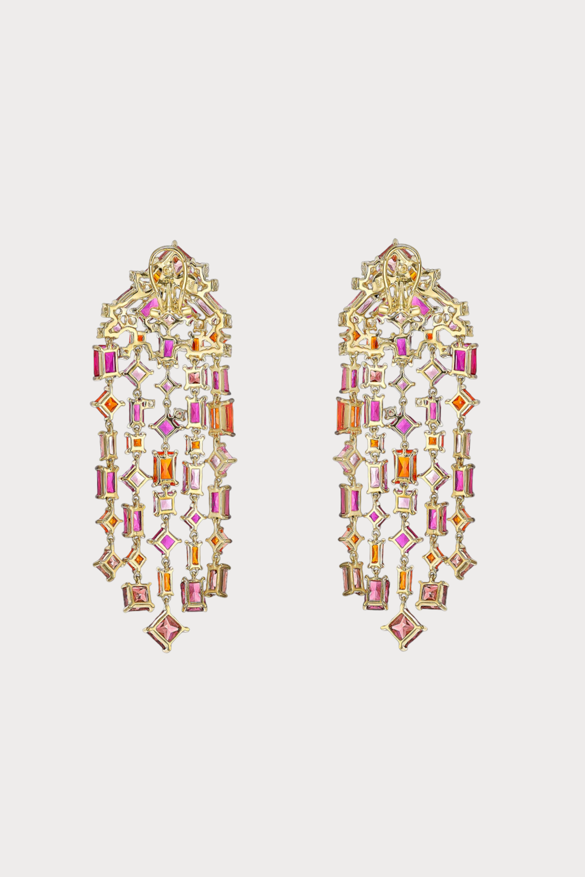 Ruby Cascade Earrings