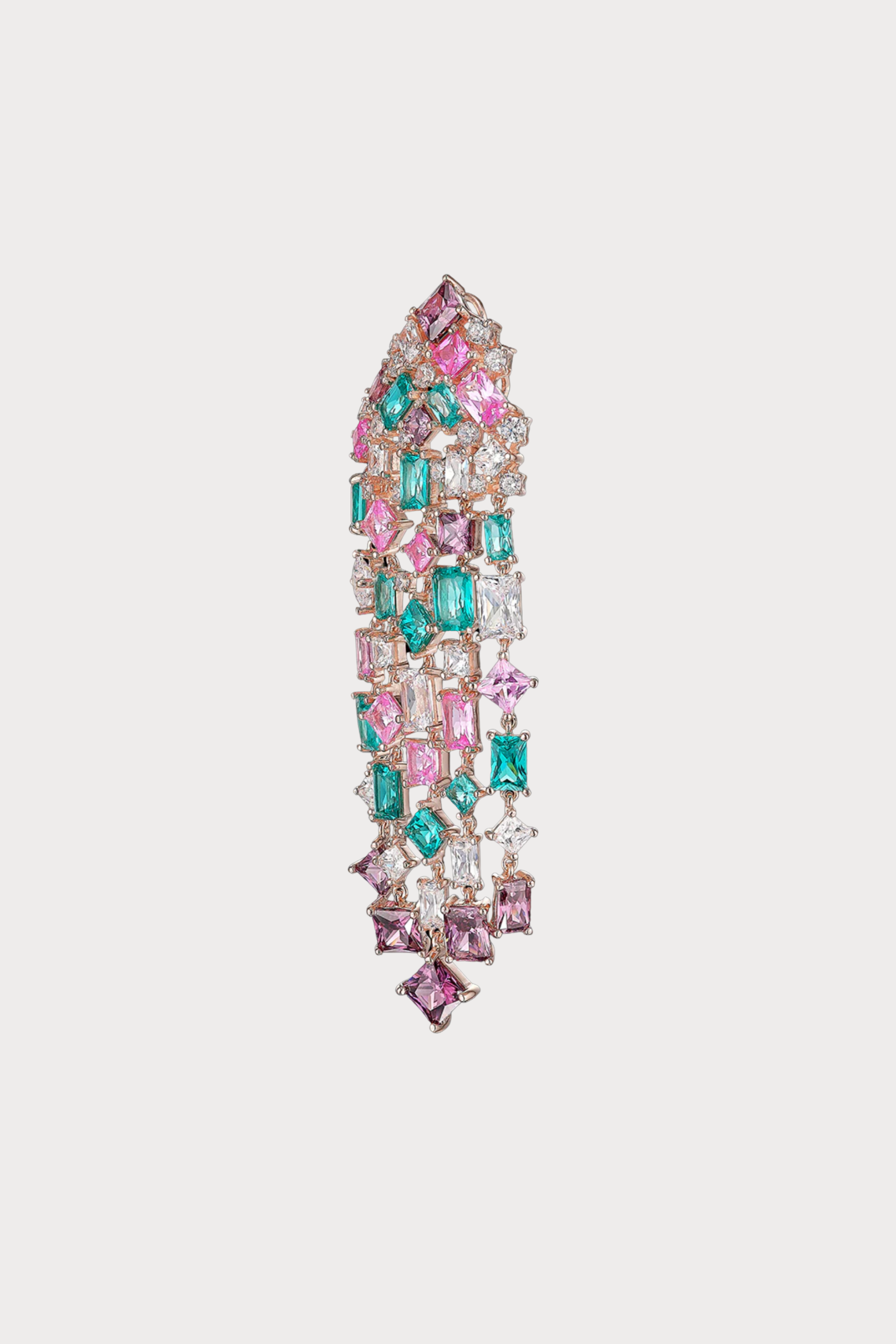 Paraiba Pink Cascade Earrings