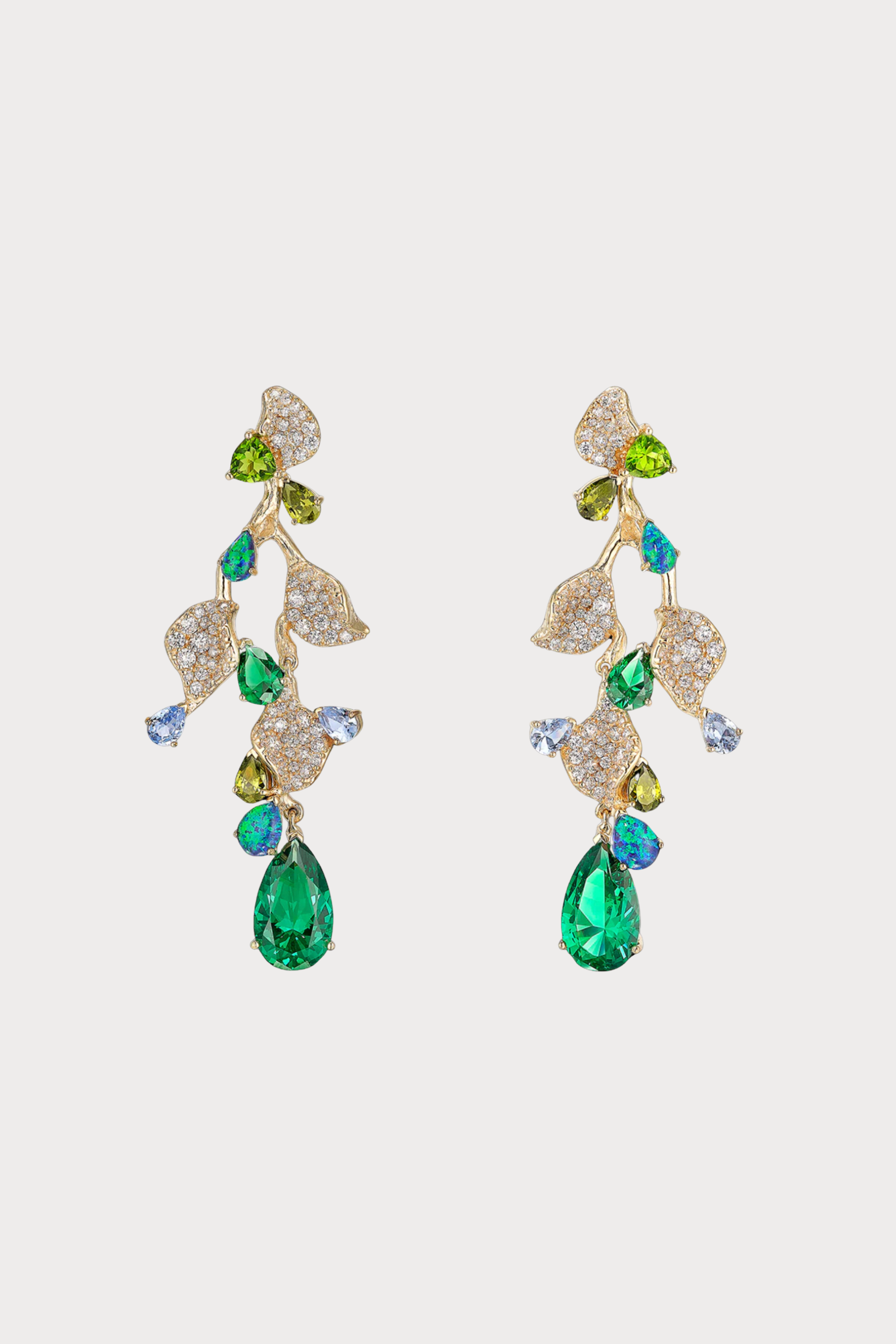 Emerald Triteia Earrings