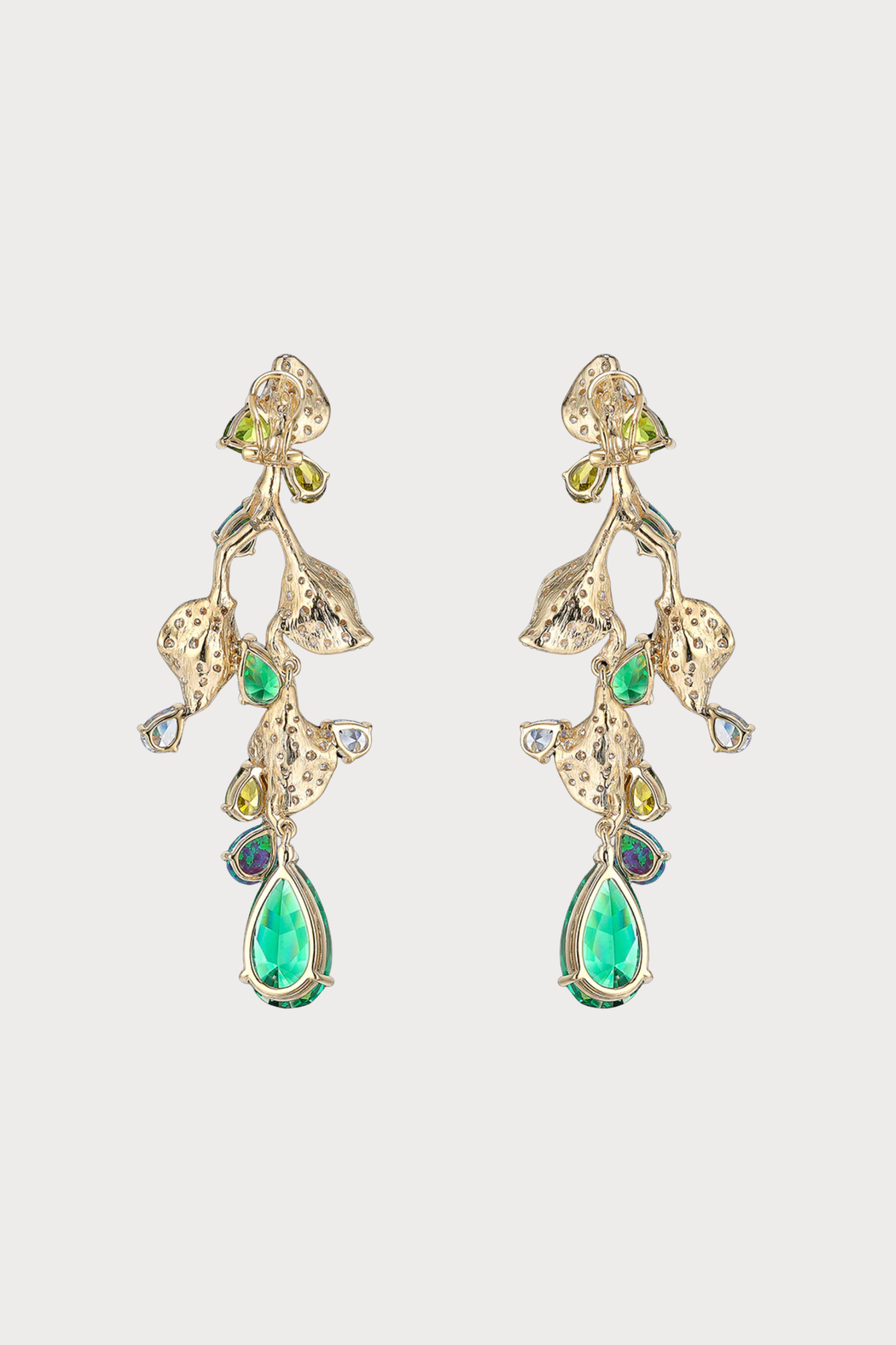 Emerald Triteia Earrings