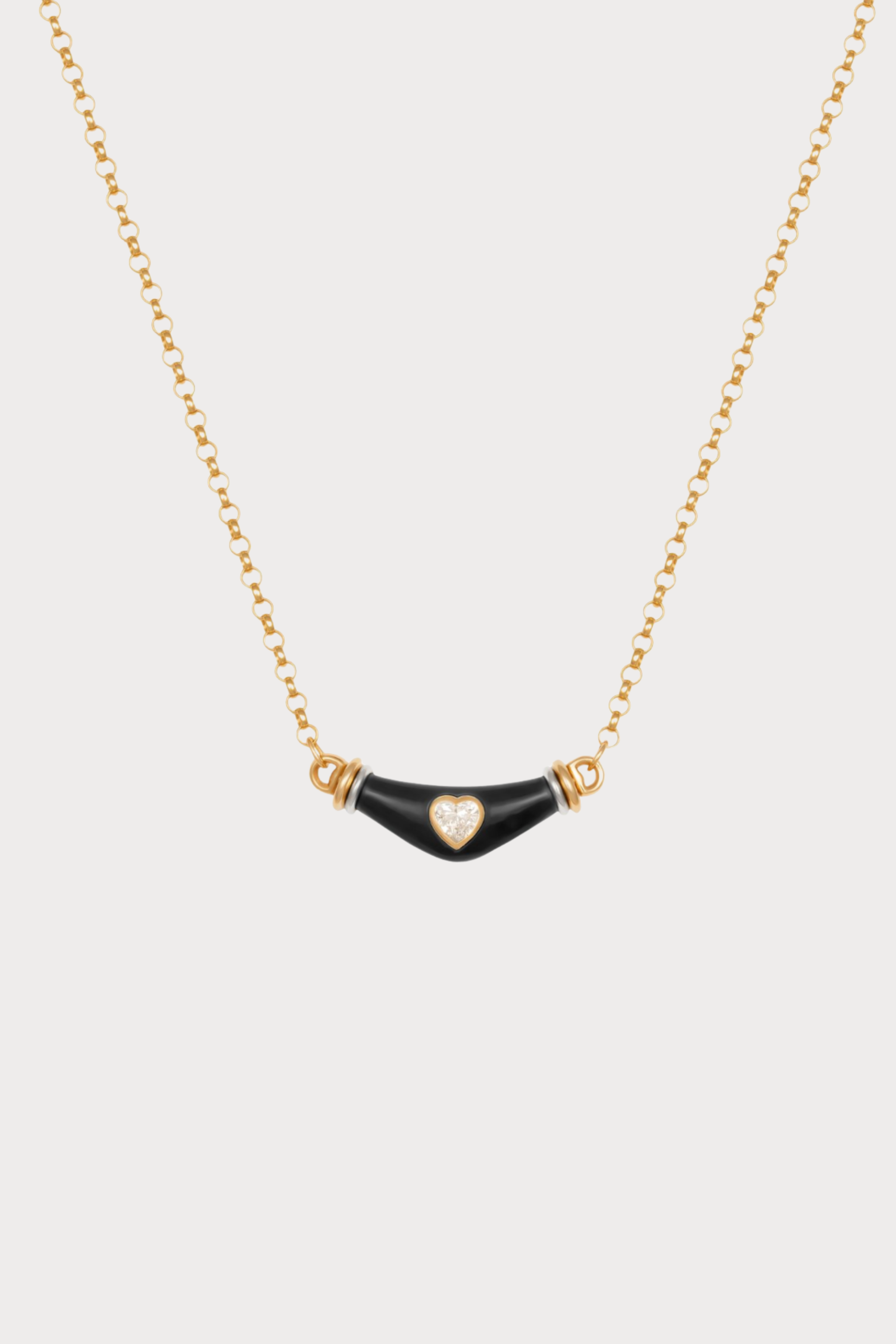 Dimaond Heart Karma Necklace
