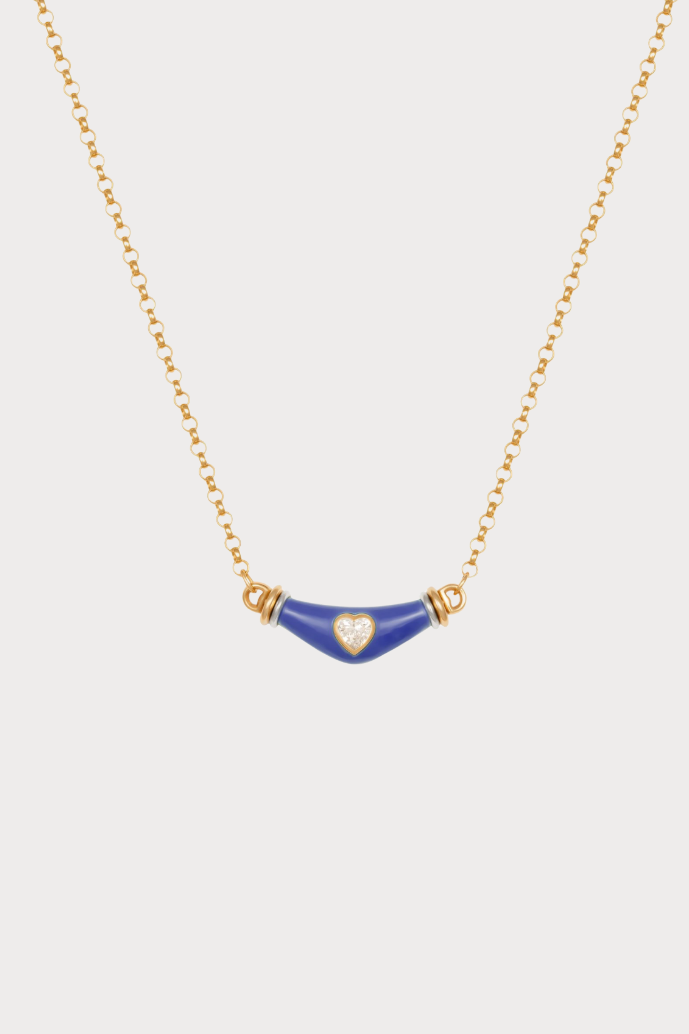 Dimaond Heart Karma Necklace