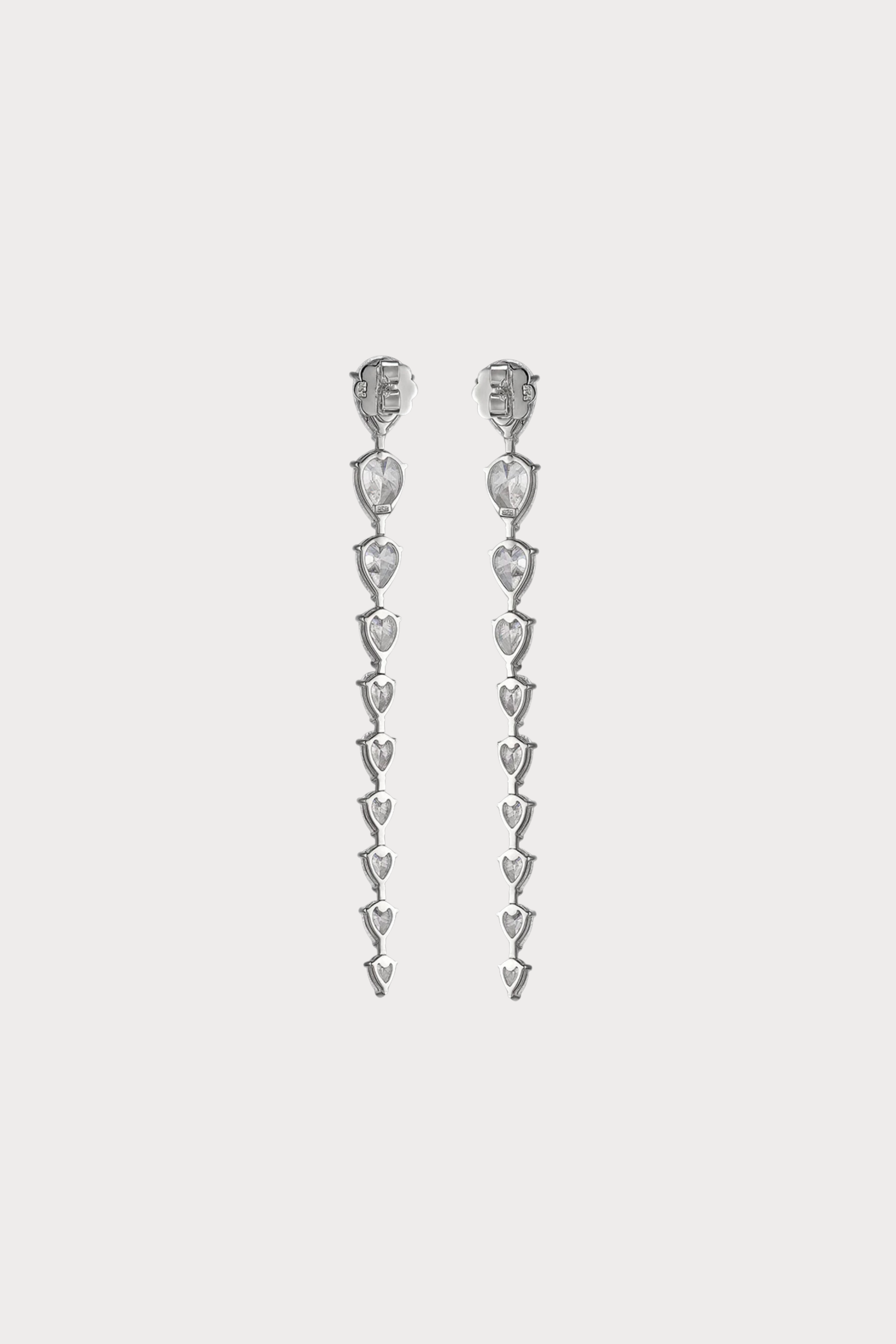 Diamond Nova Earrings. White Gold