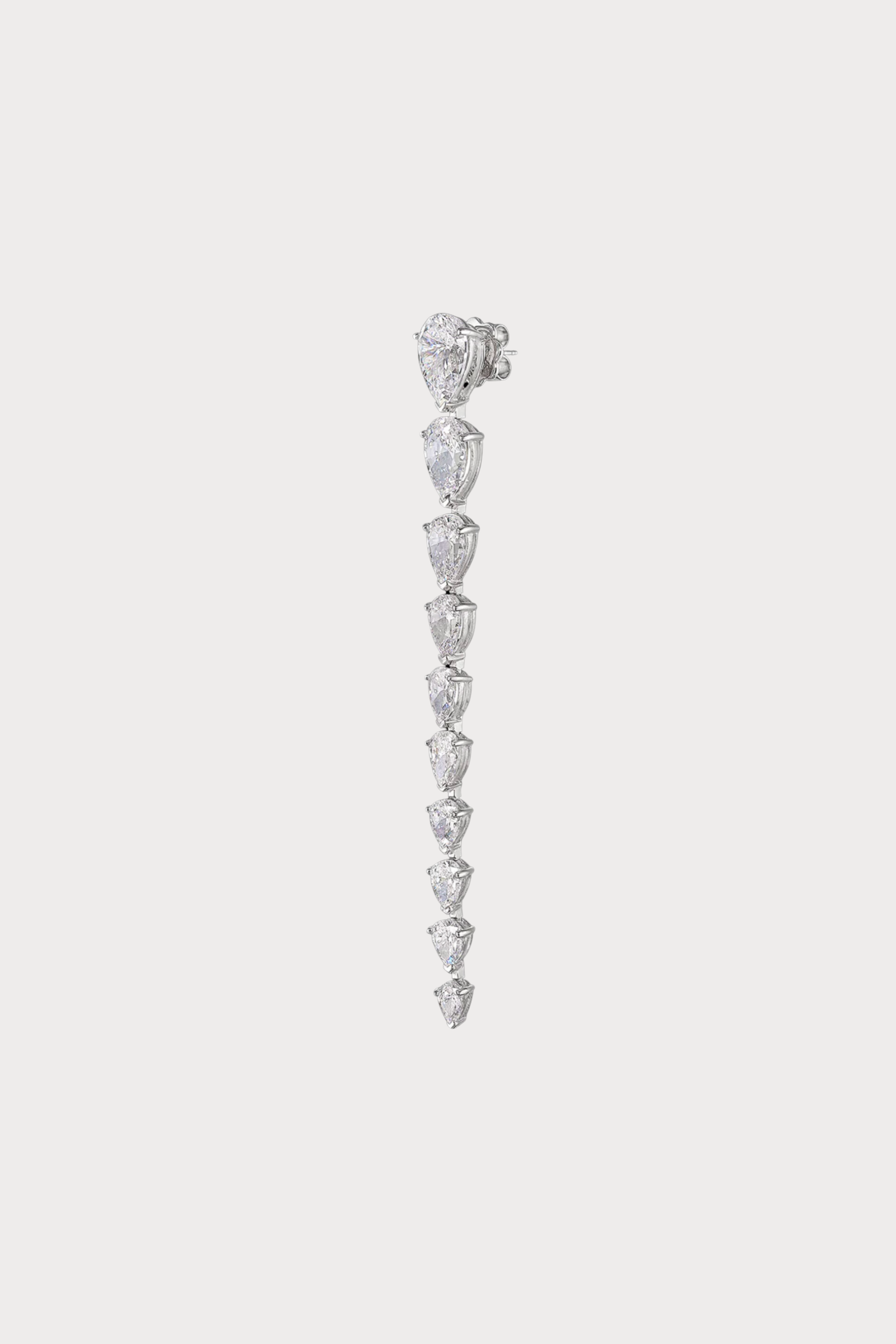 Diamond Nova Earrings. White Gold