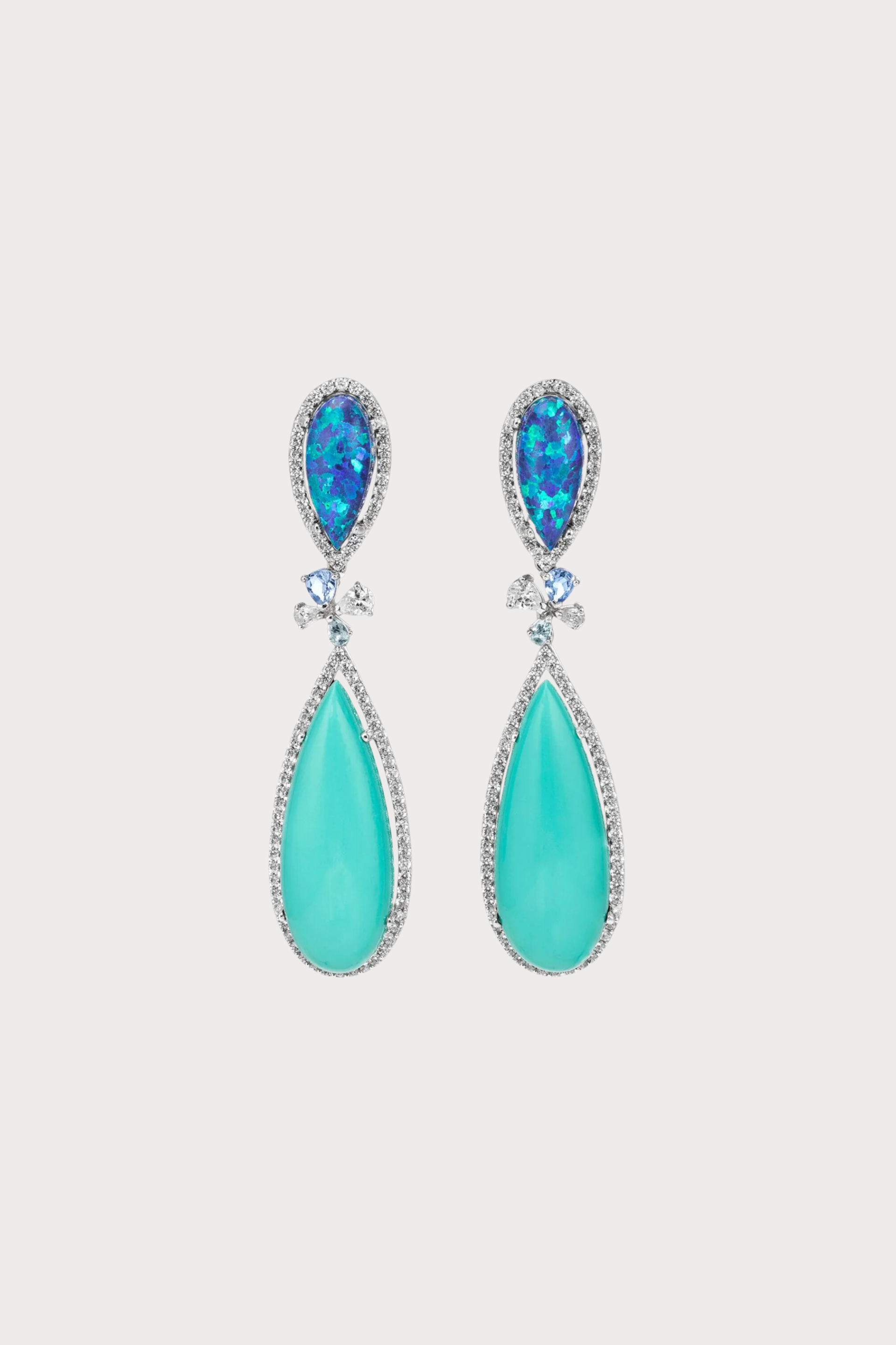 Turquoise Papillon Earrings