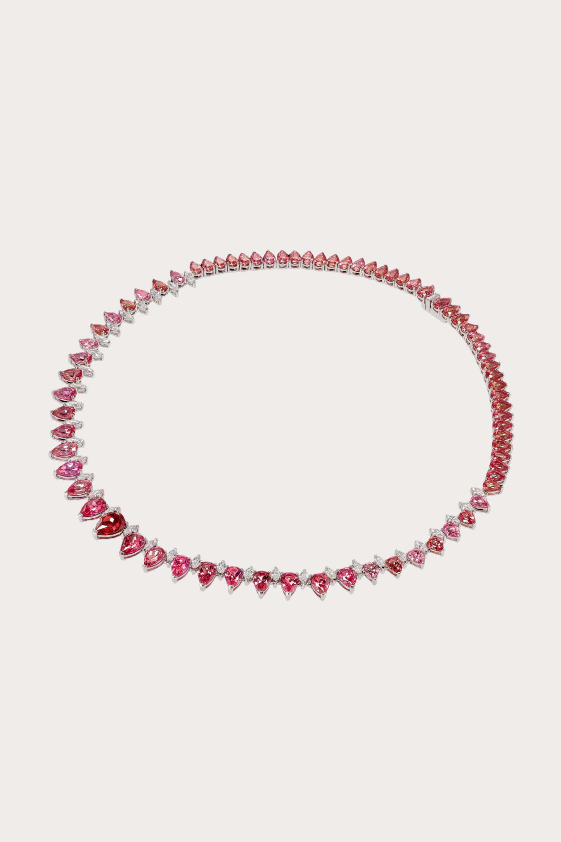 Padparadscha Infinity Necklace