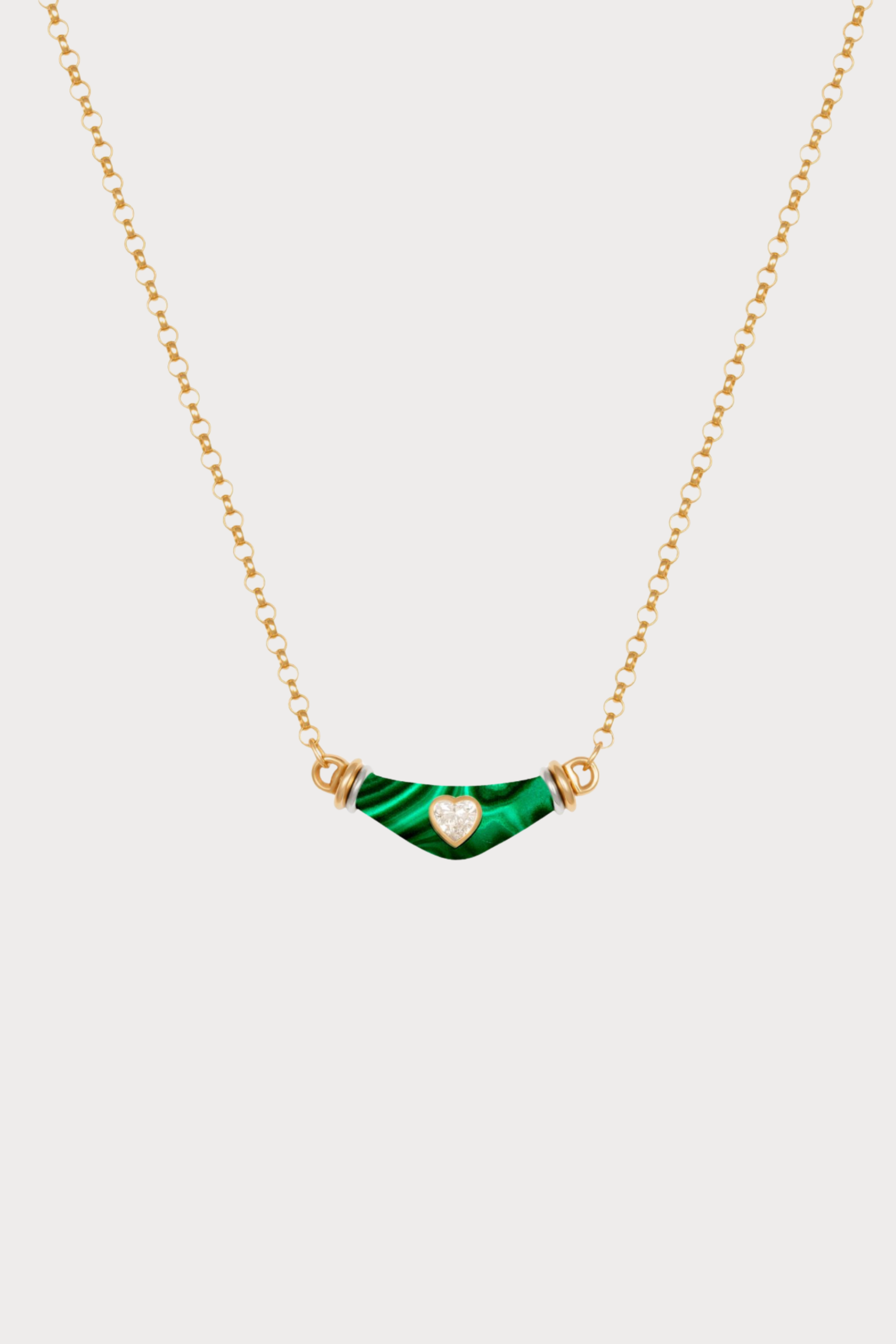 Dimaond Heart Karma Necklace