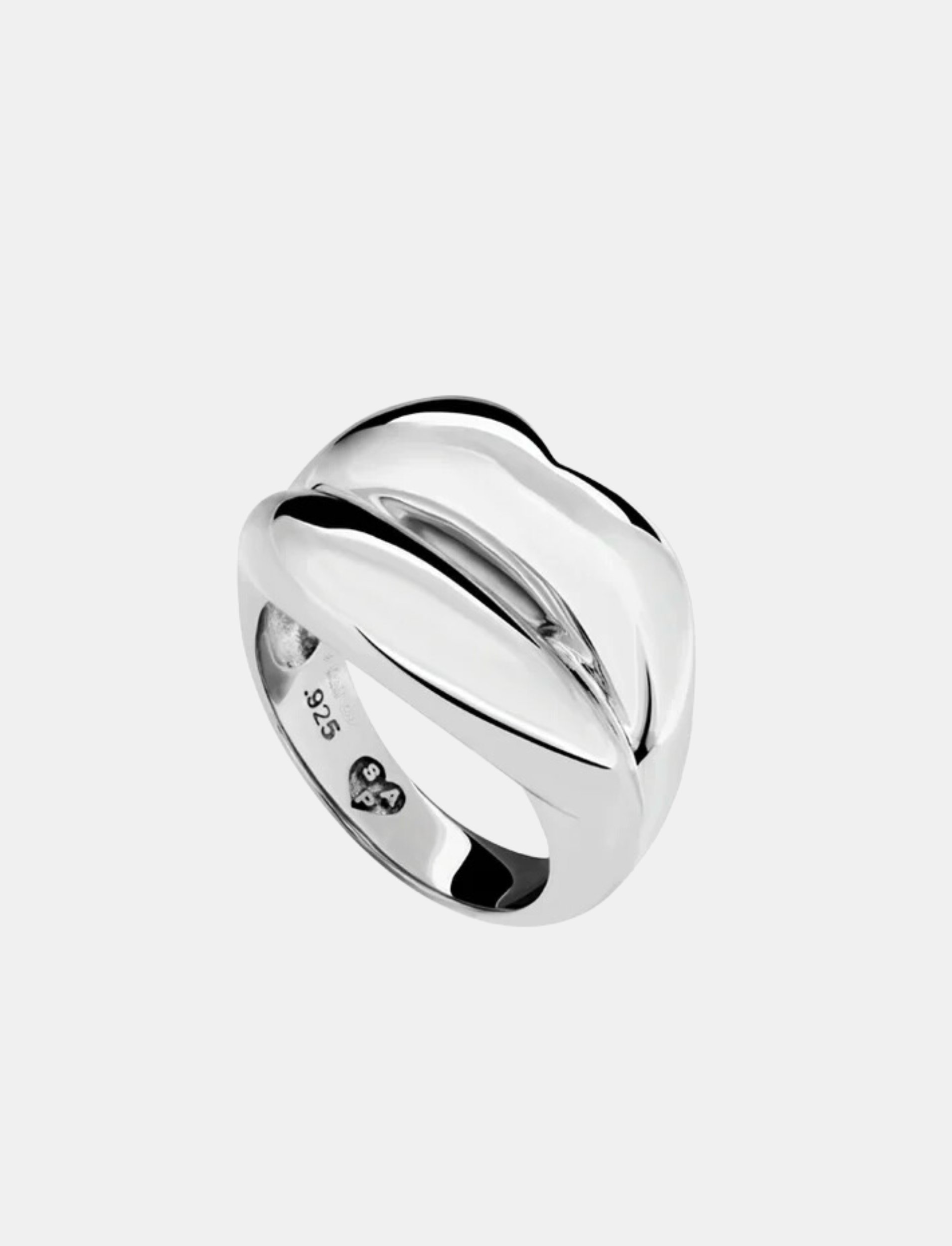 Silver Hotlips Ring
