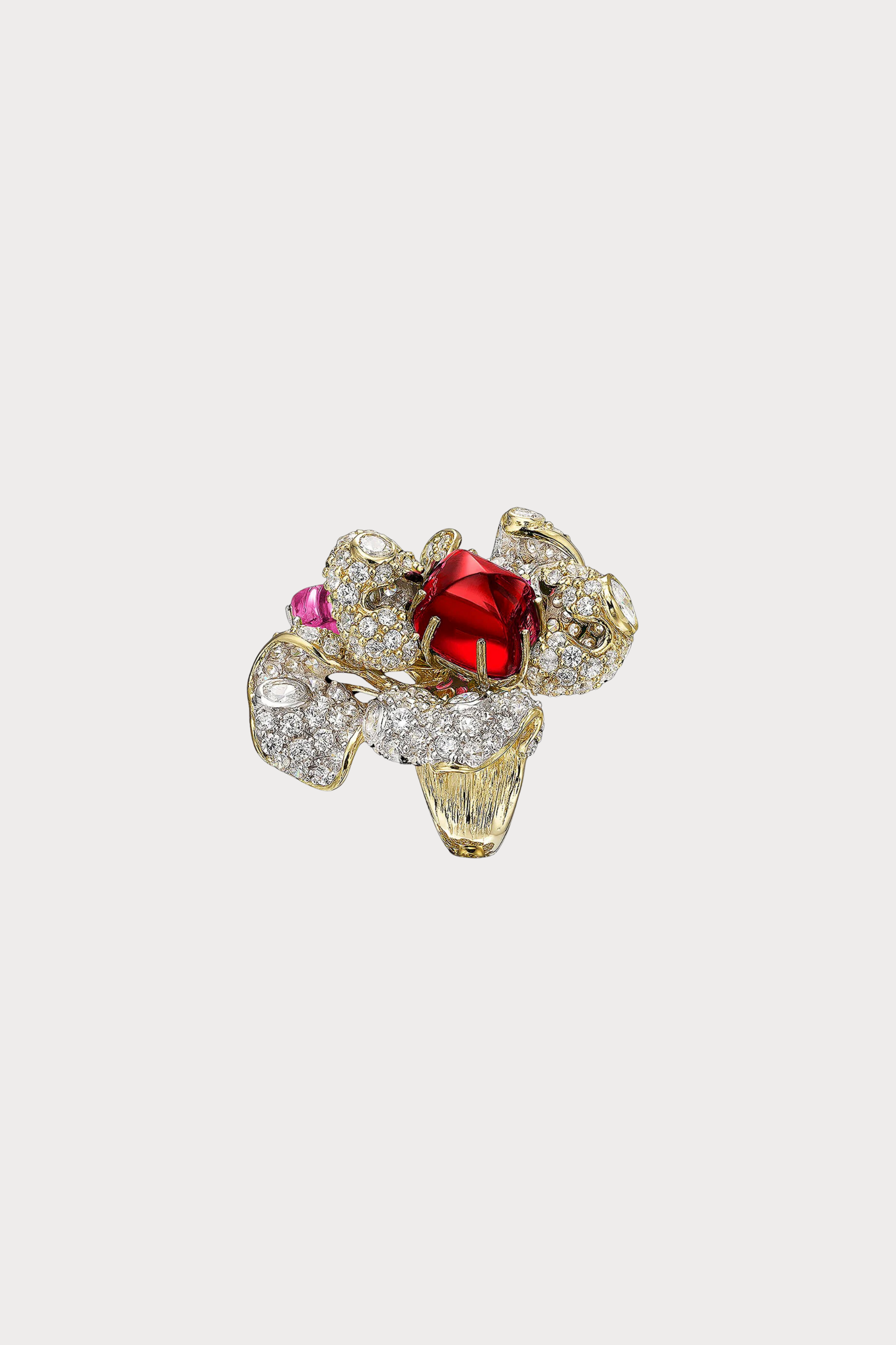 Ruby Blossom Ring