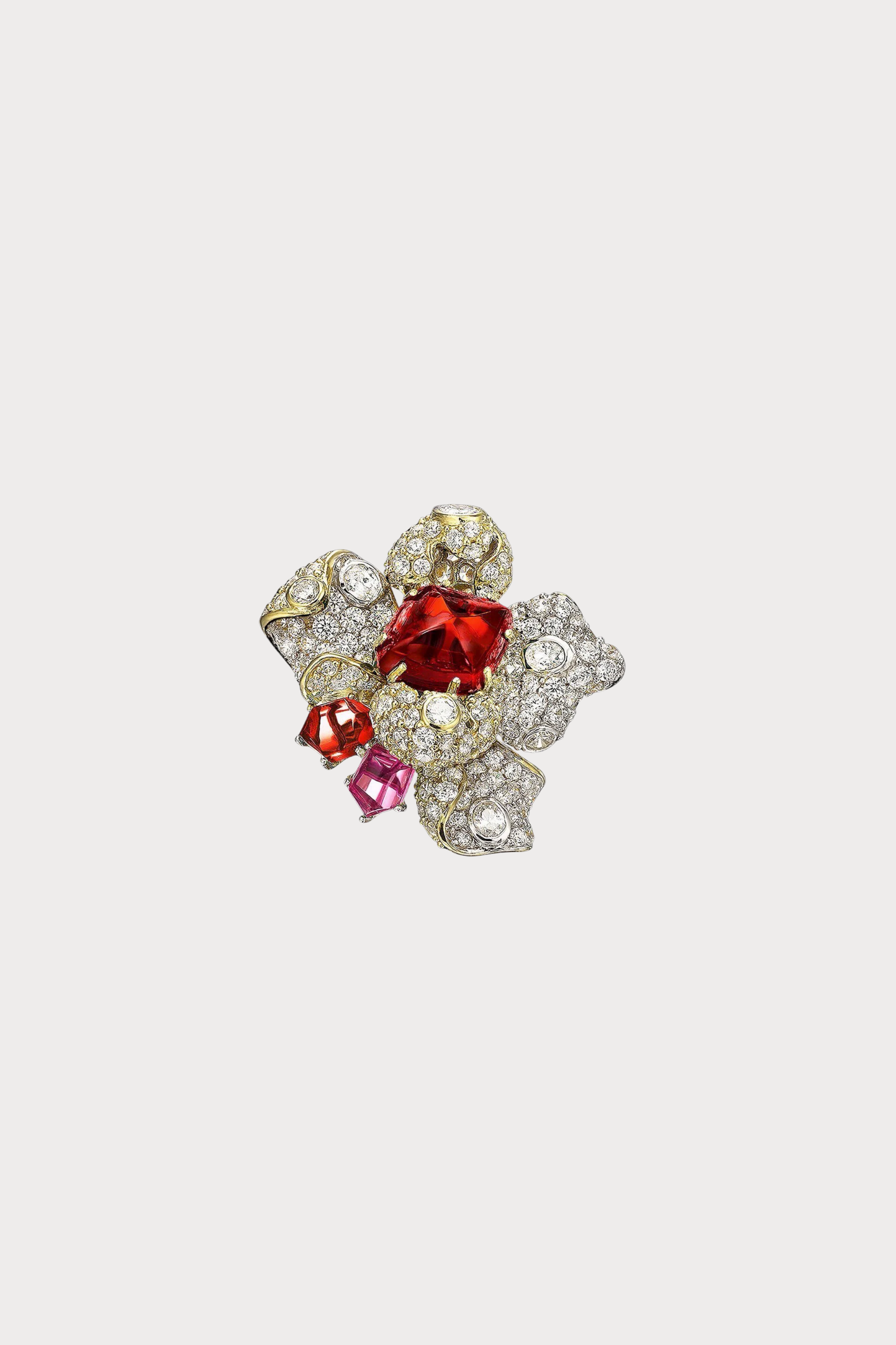 Ruby Blossom Ring