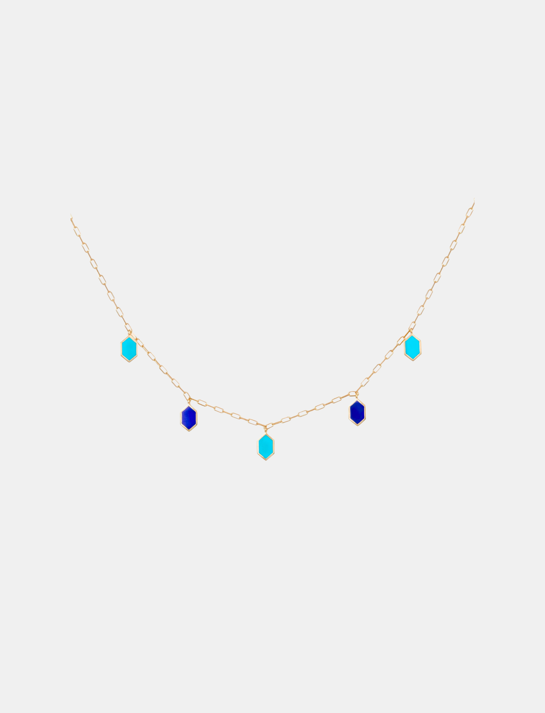 Joyful Turquoise & Lapis Lazuli Choker