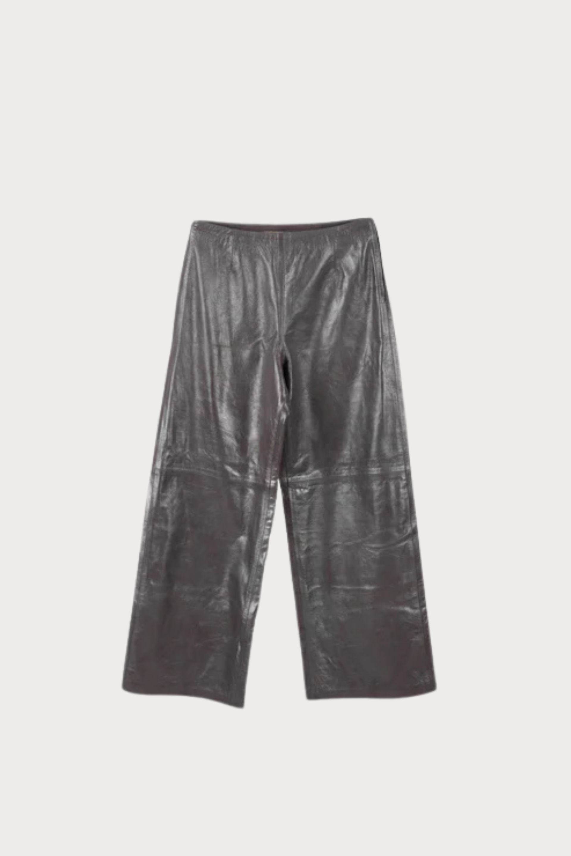 Harlow Leather Pants Pewter