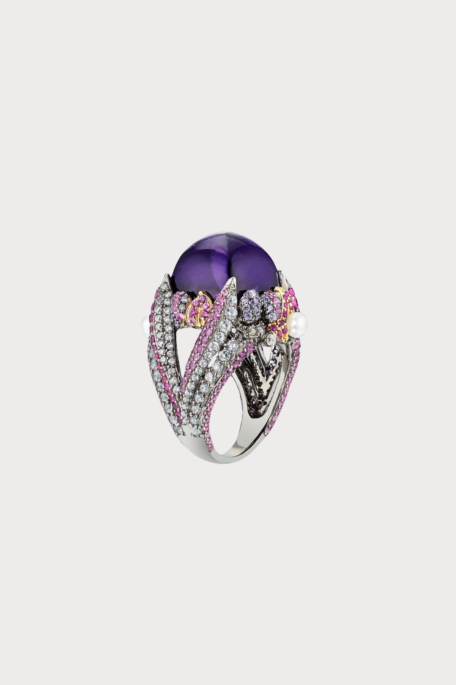 Amethyst Sugarloaf Berry Ring