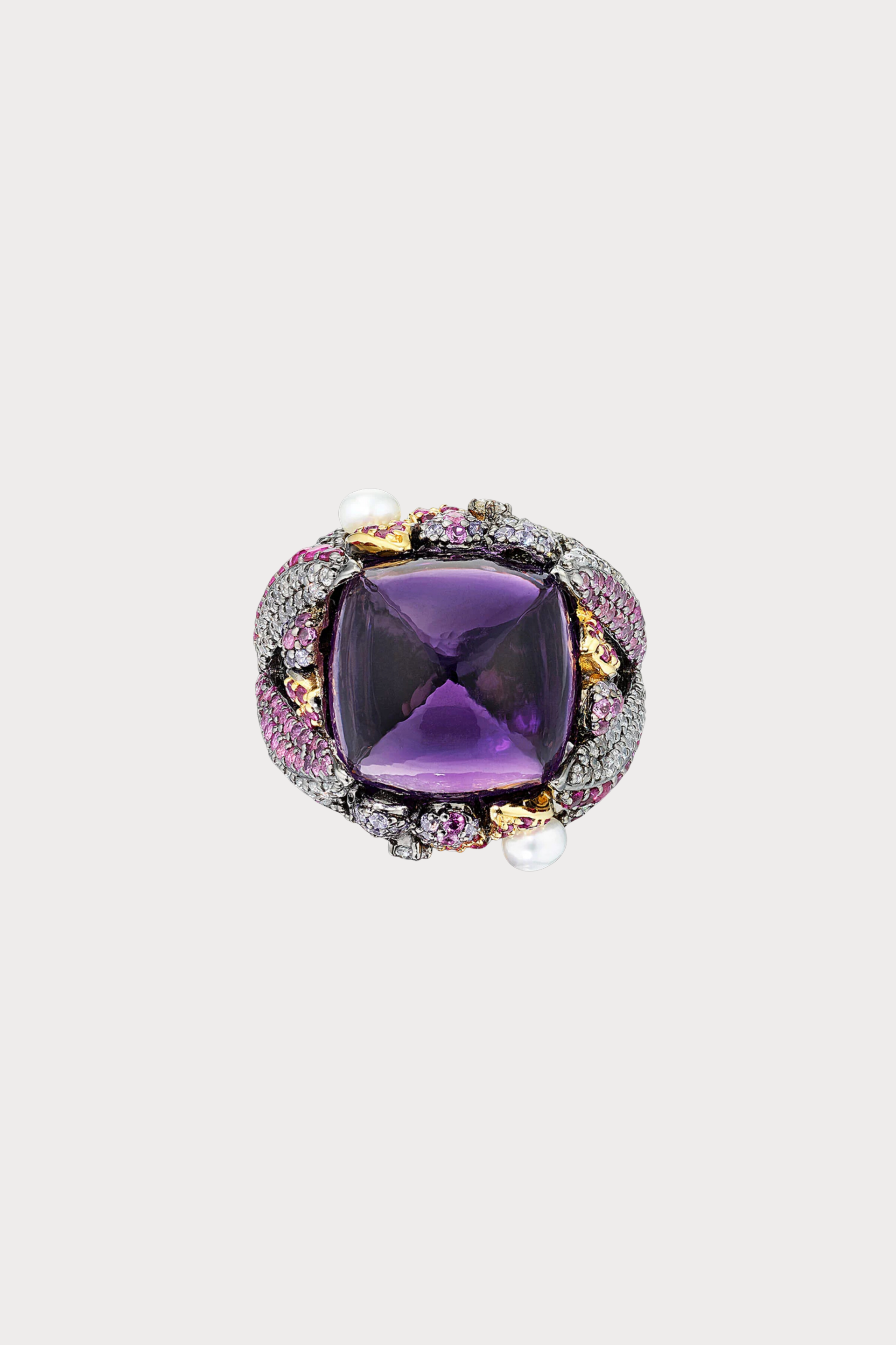 Amethyst Sugarloaf Berry Ring