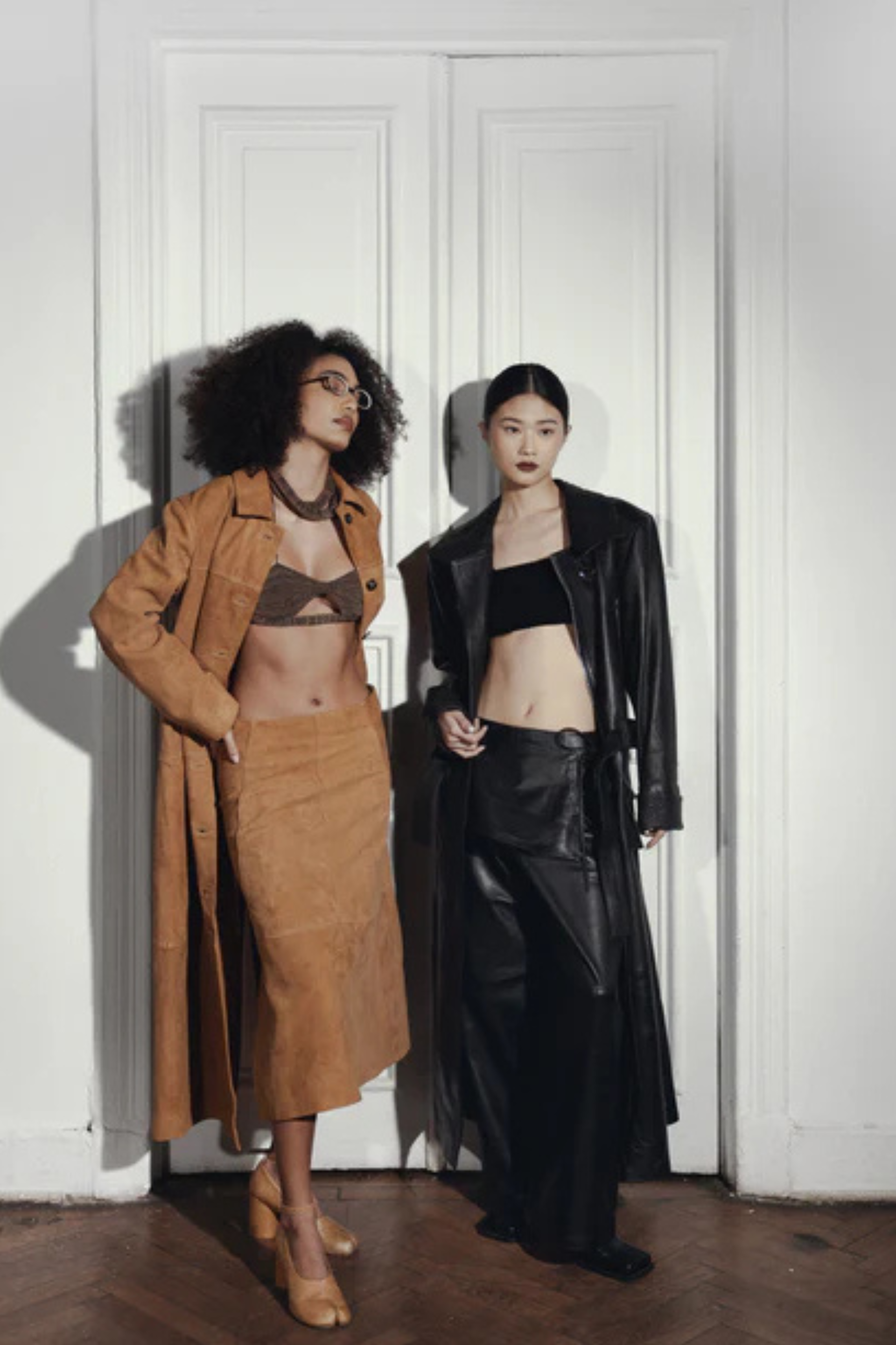 Isabelle Suede Skirt Beige