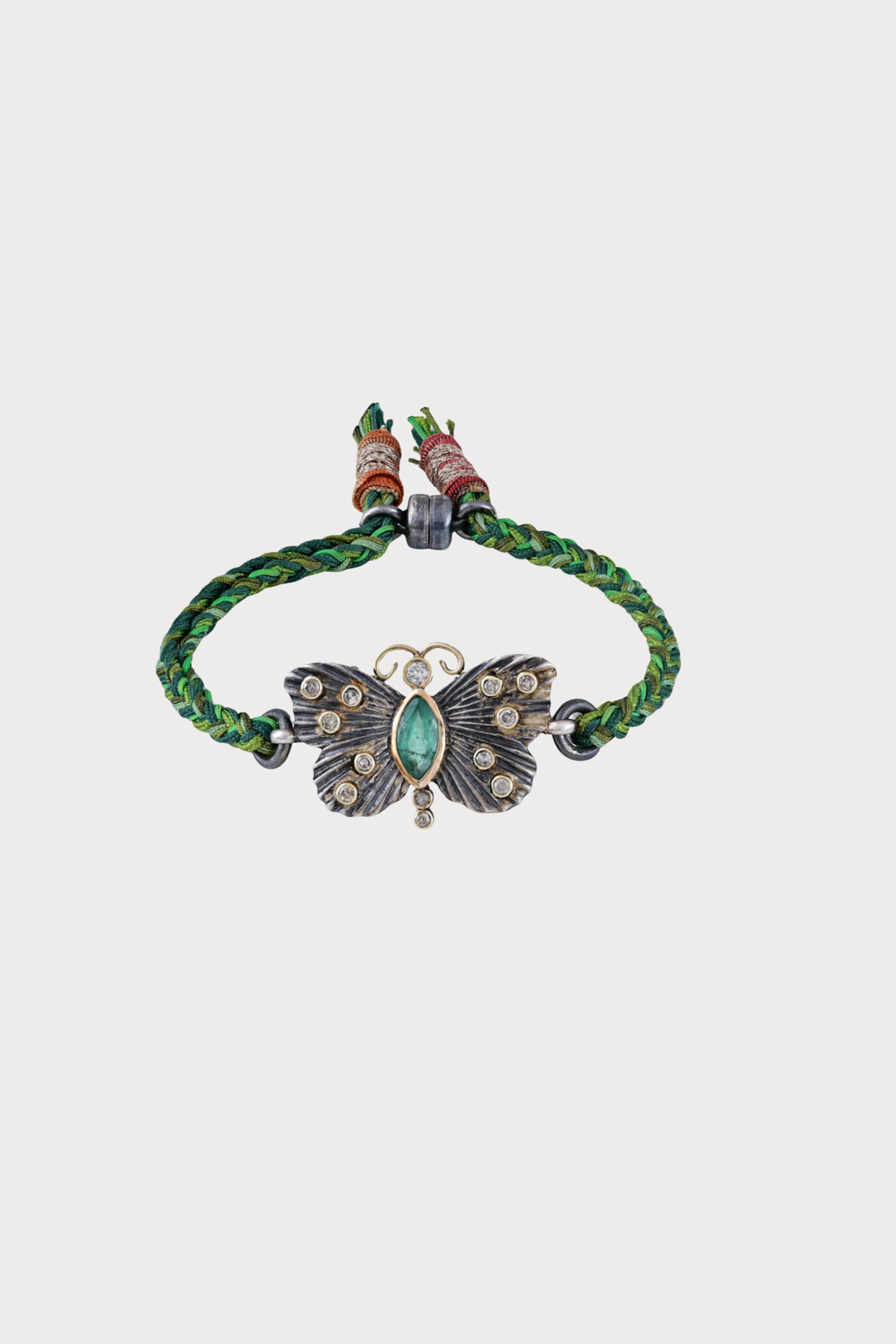 Emerald Butterfly Link Bracelet