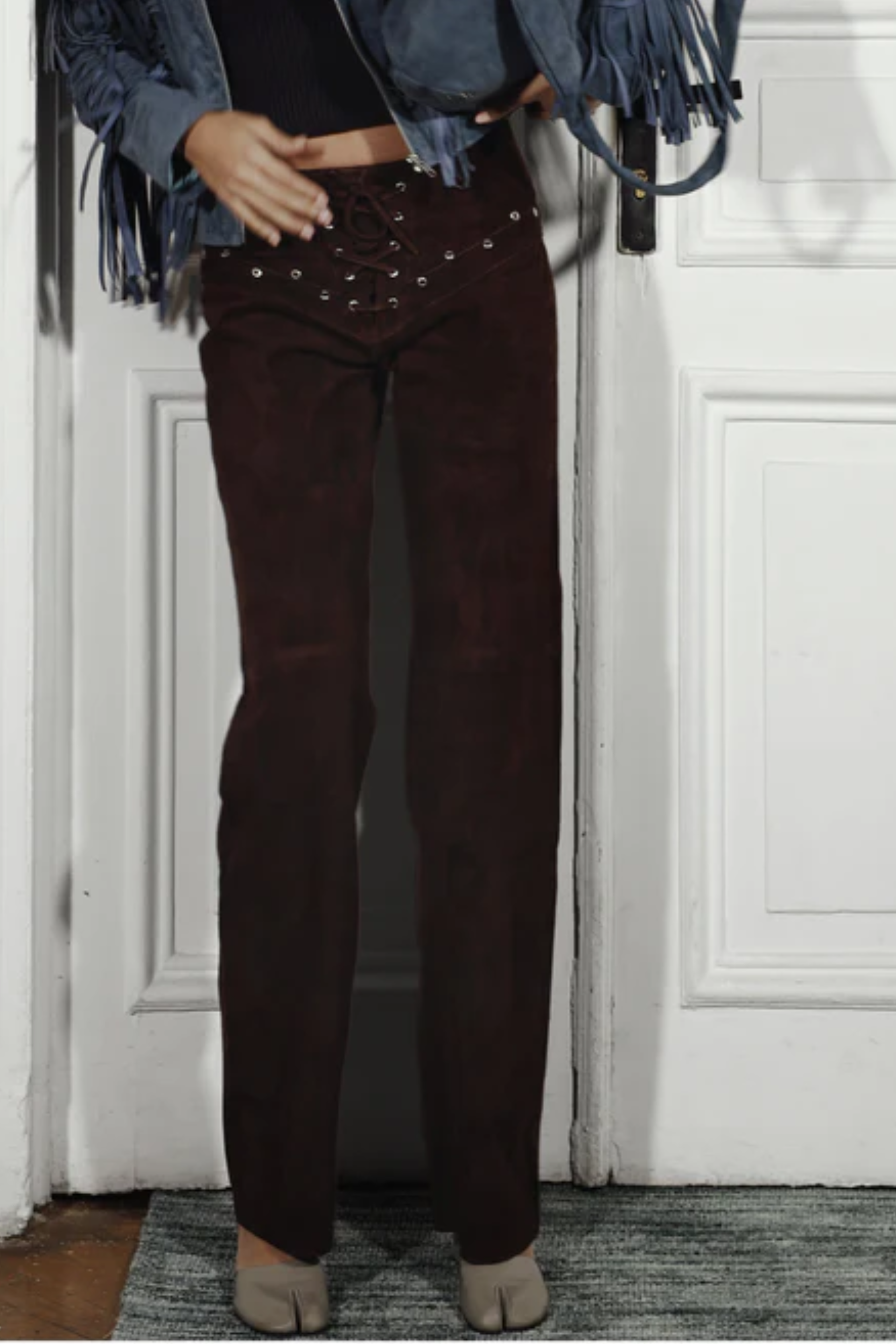 Jason Suede Pants Brown