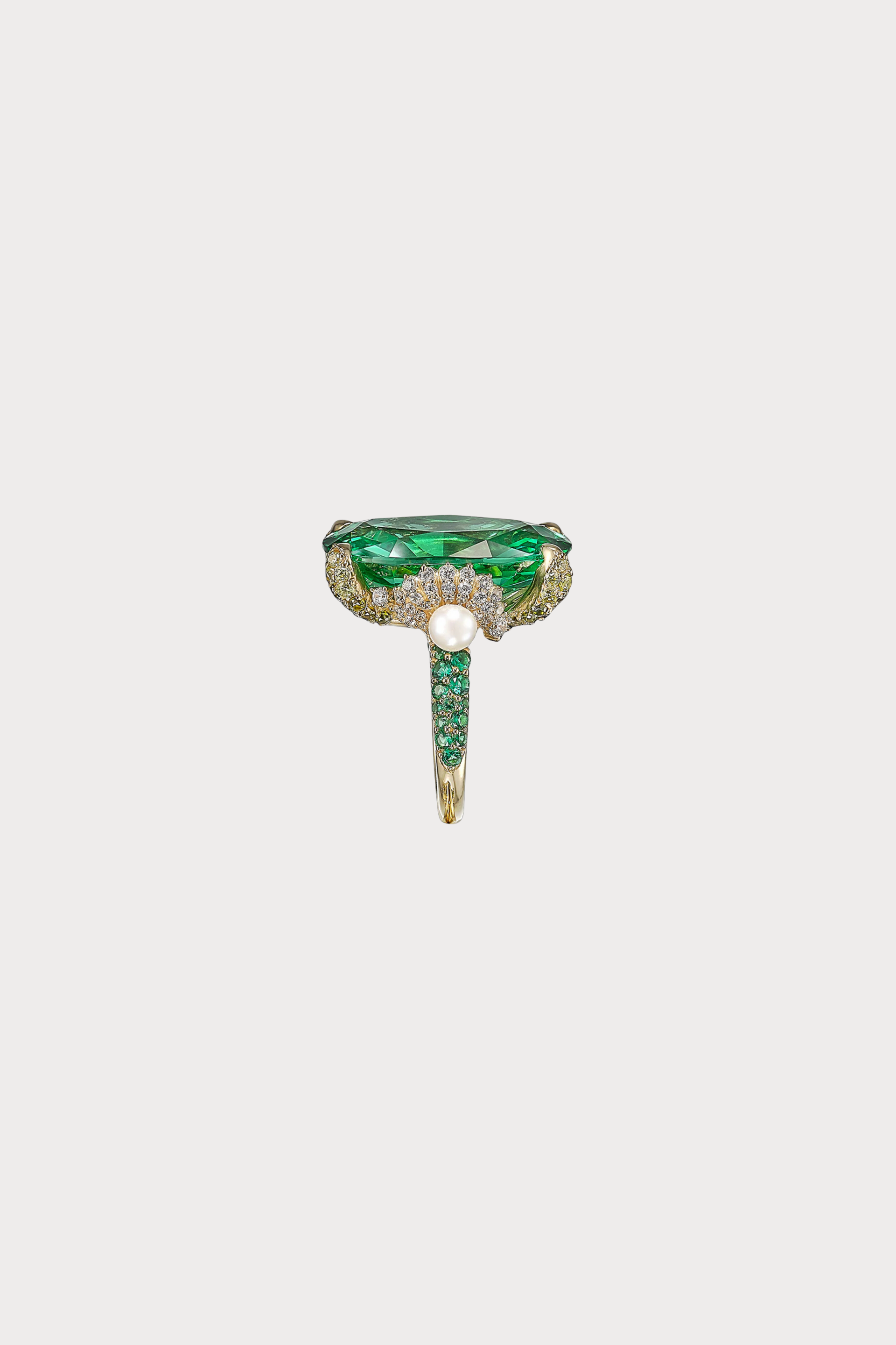 Tourmaline Mermaid Ring