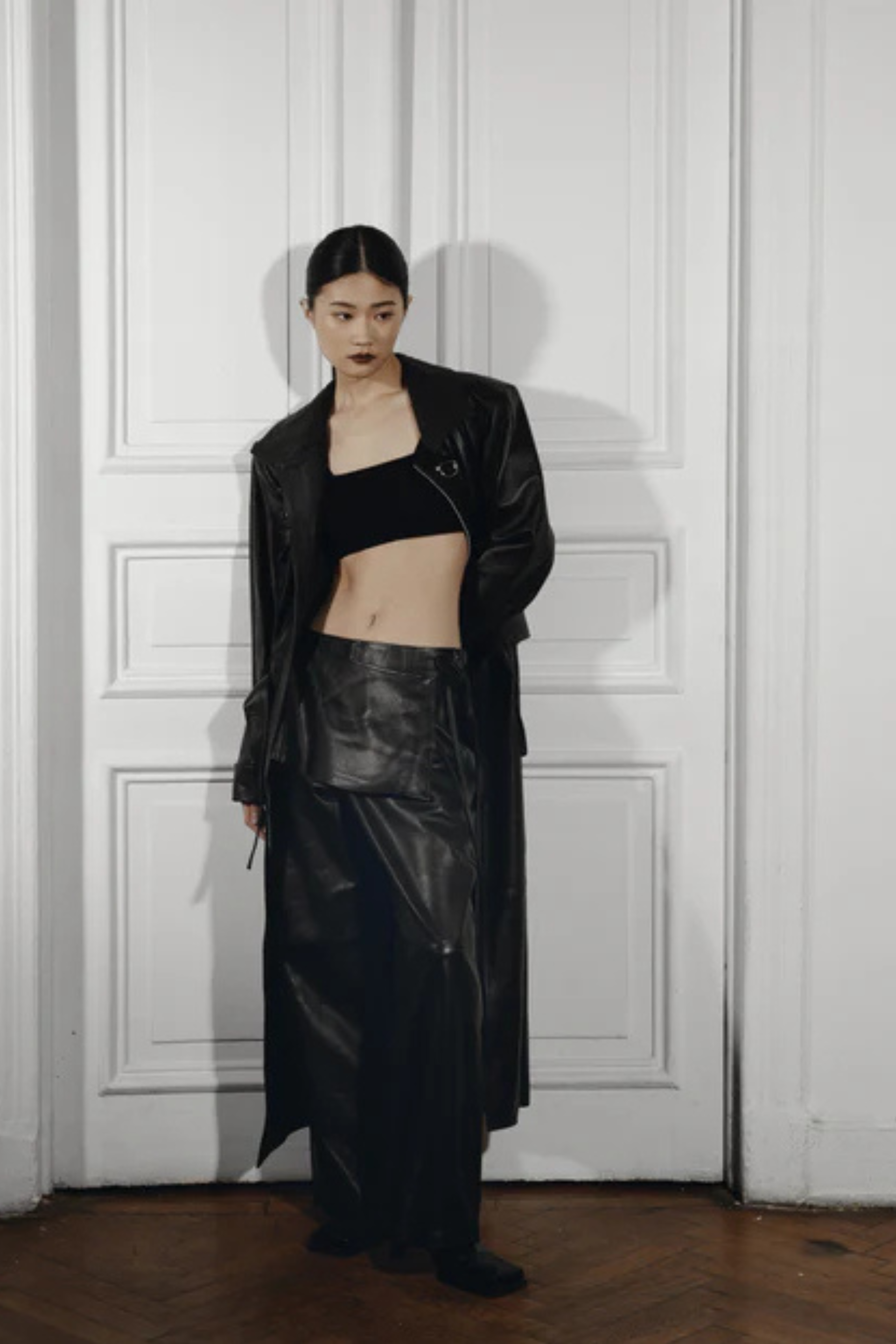 Harlow Leather Pants Black