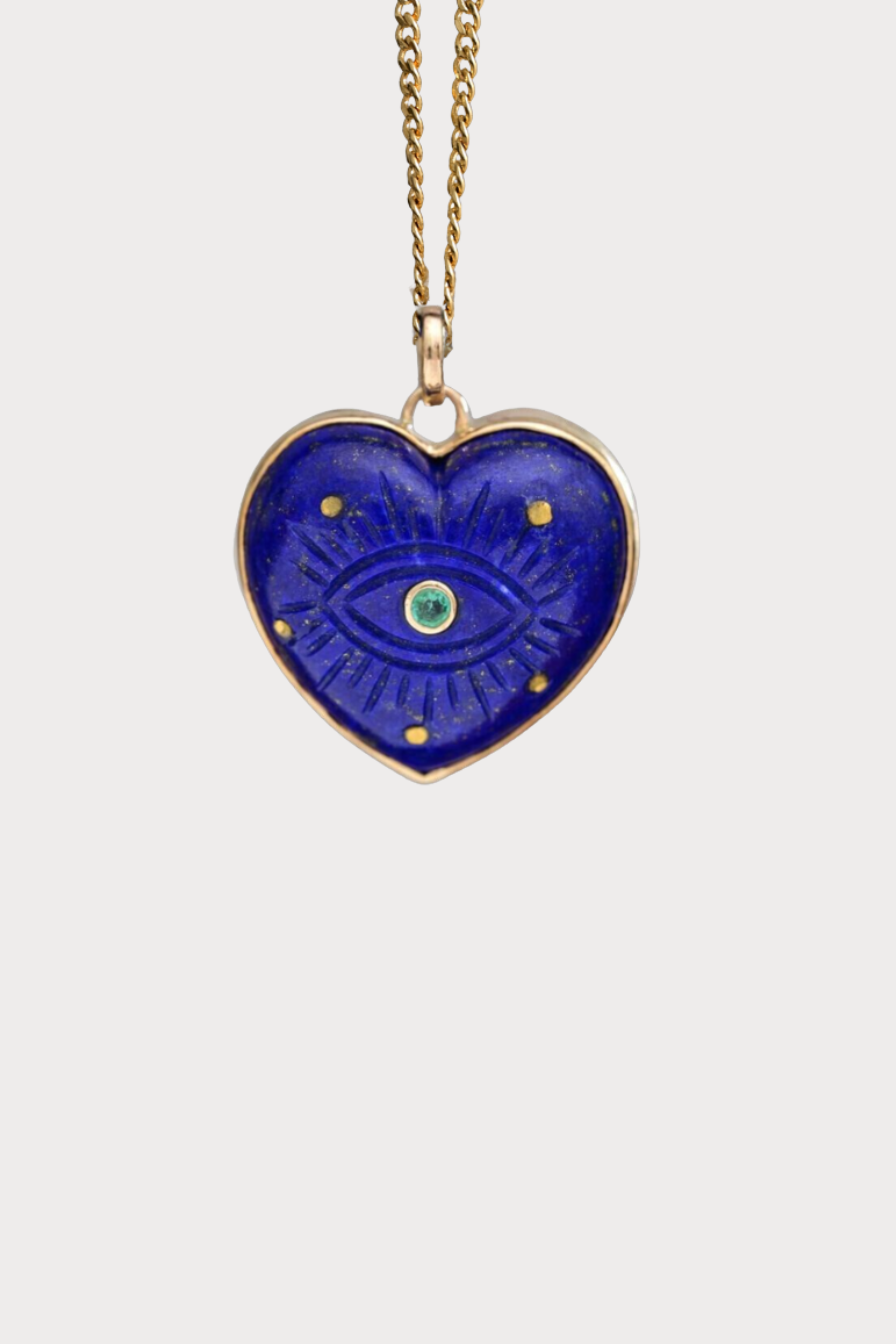 Lapis Heart Necklace