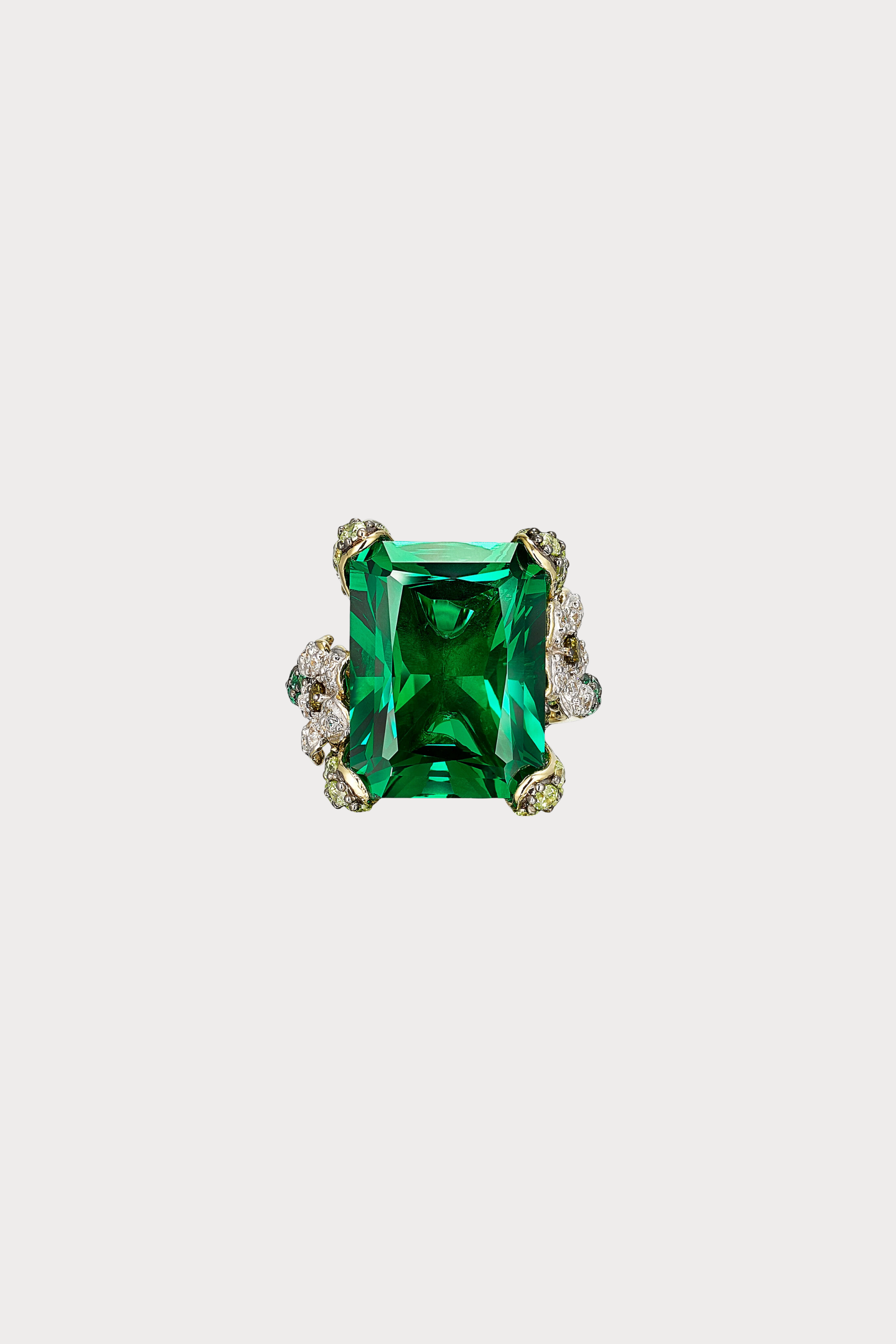 Emerald Cinderella Ring