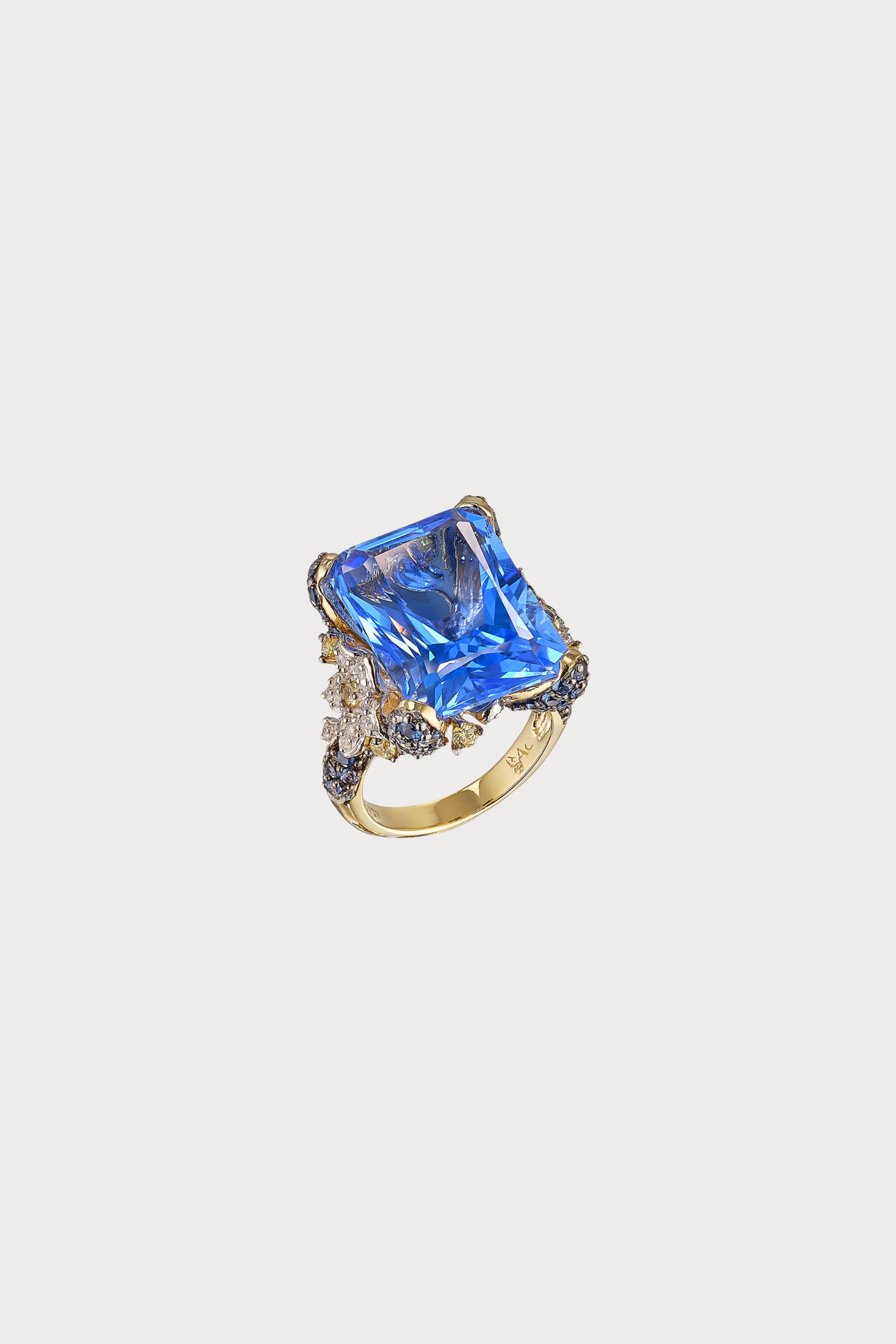 Blue Cinderella Ring