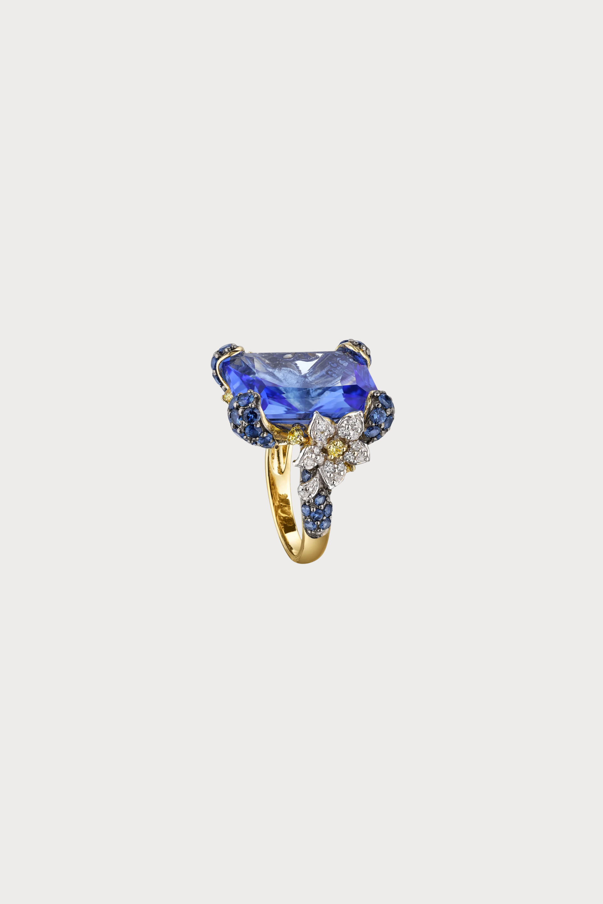 Blue Cinderella Ring