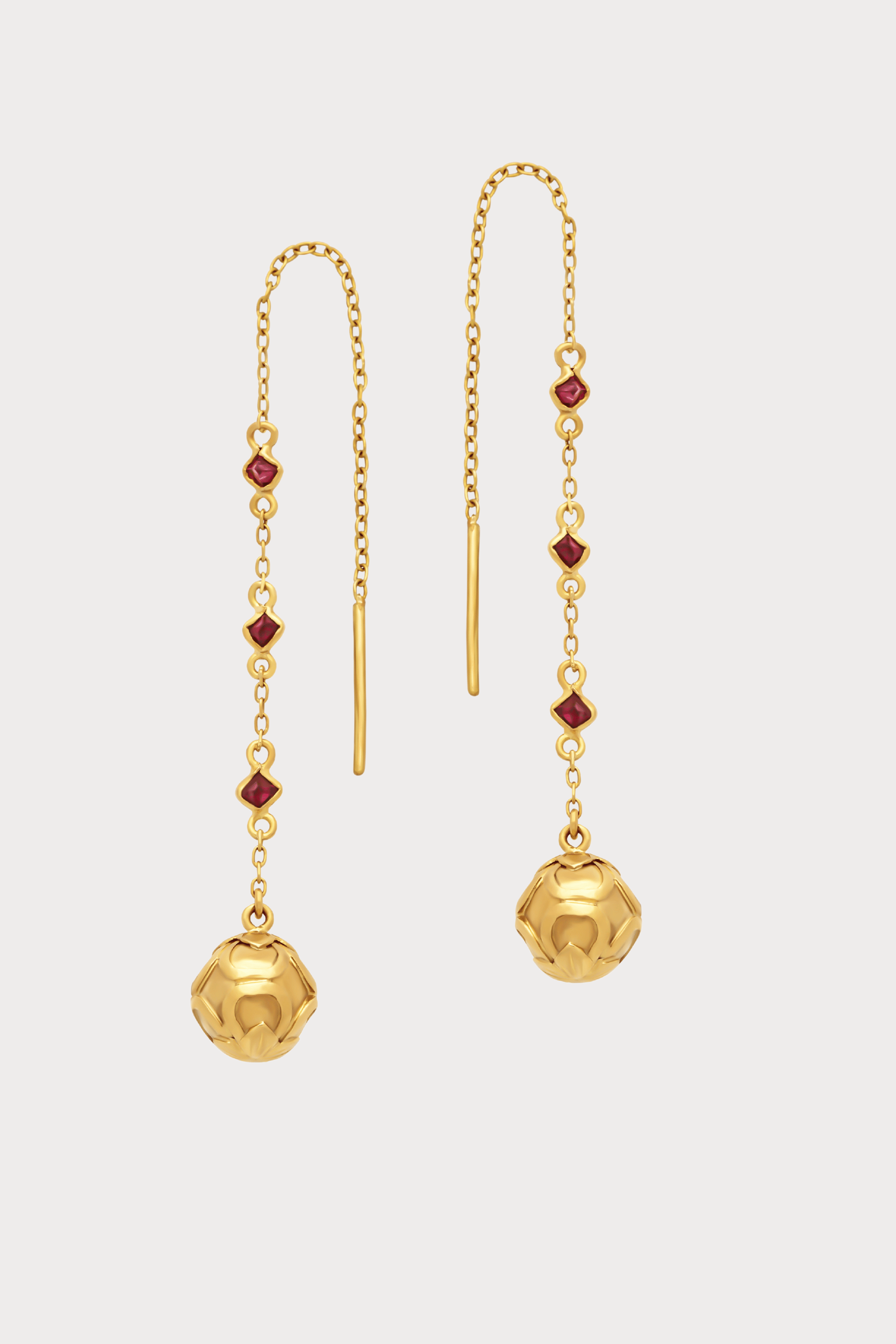 Maala Bead Red Spinel Drop