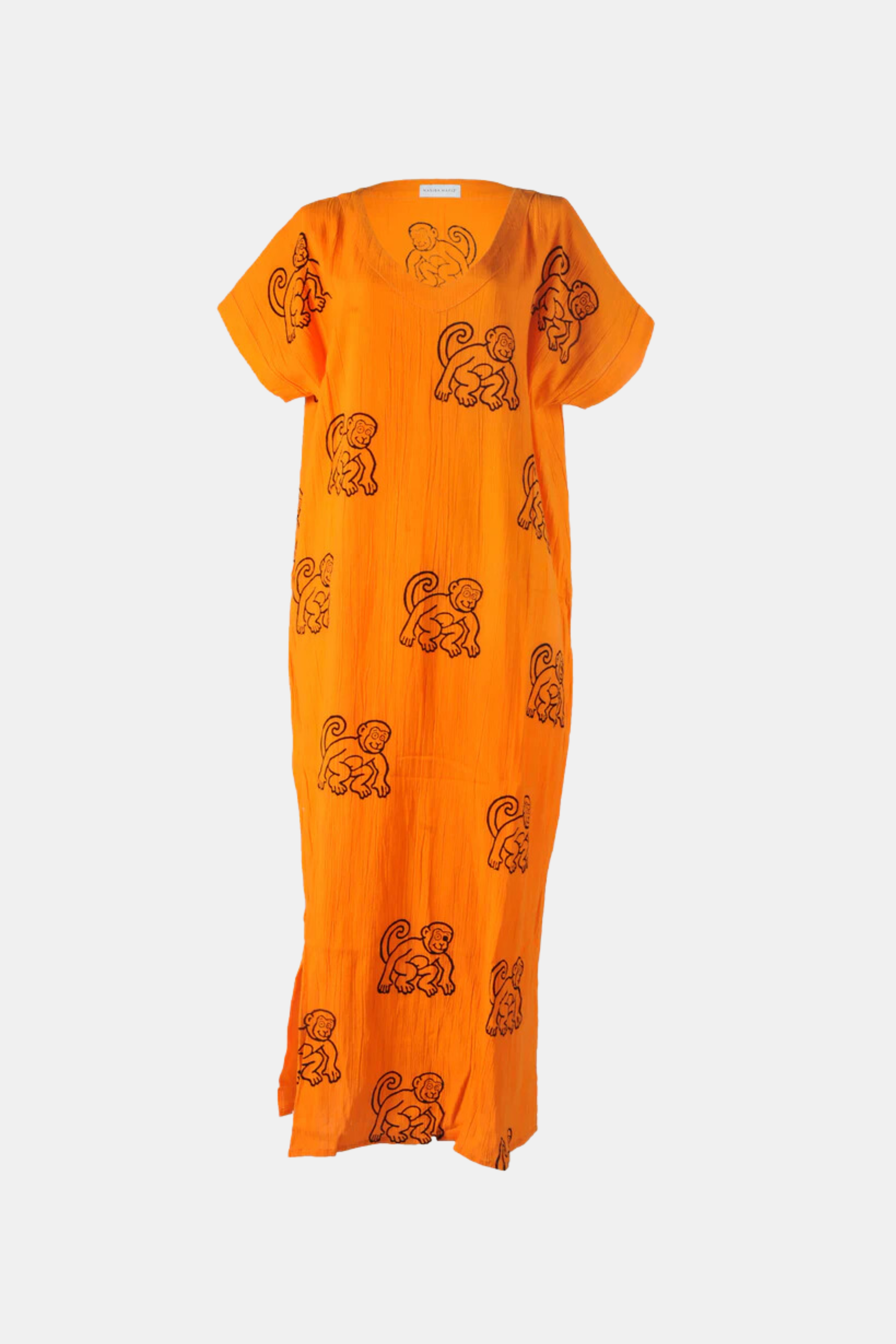 Orange Monkey Kaftan