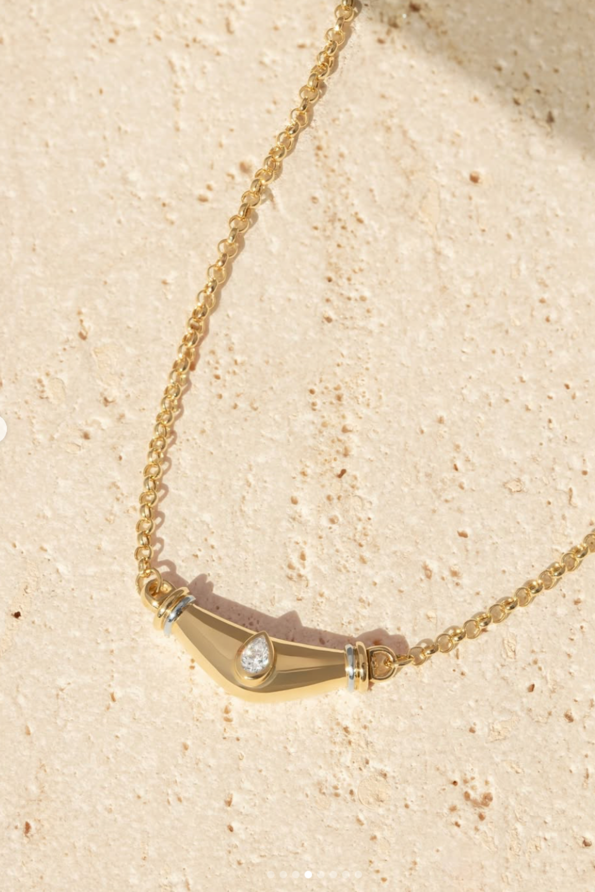 Diamond Pear Karma Necklace