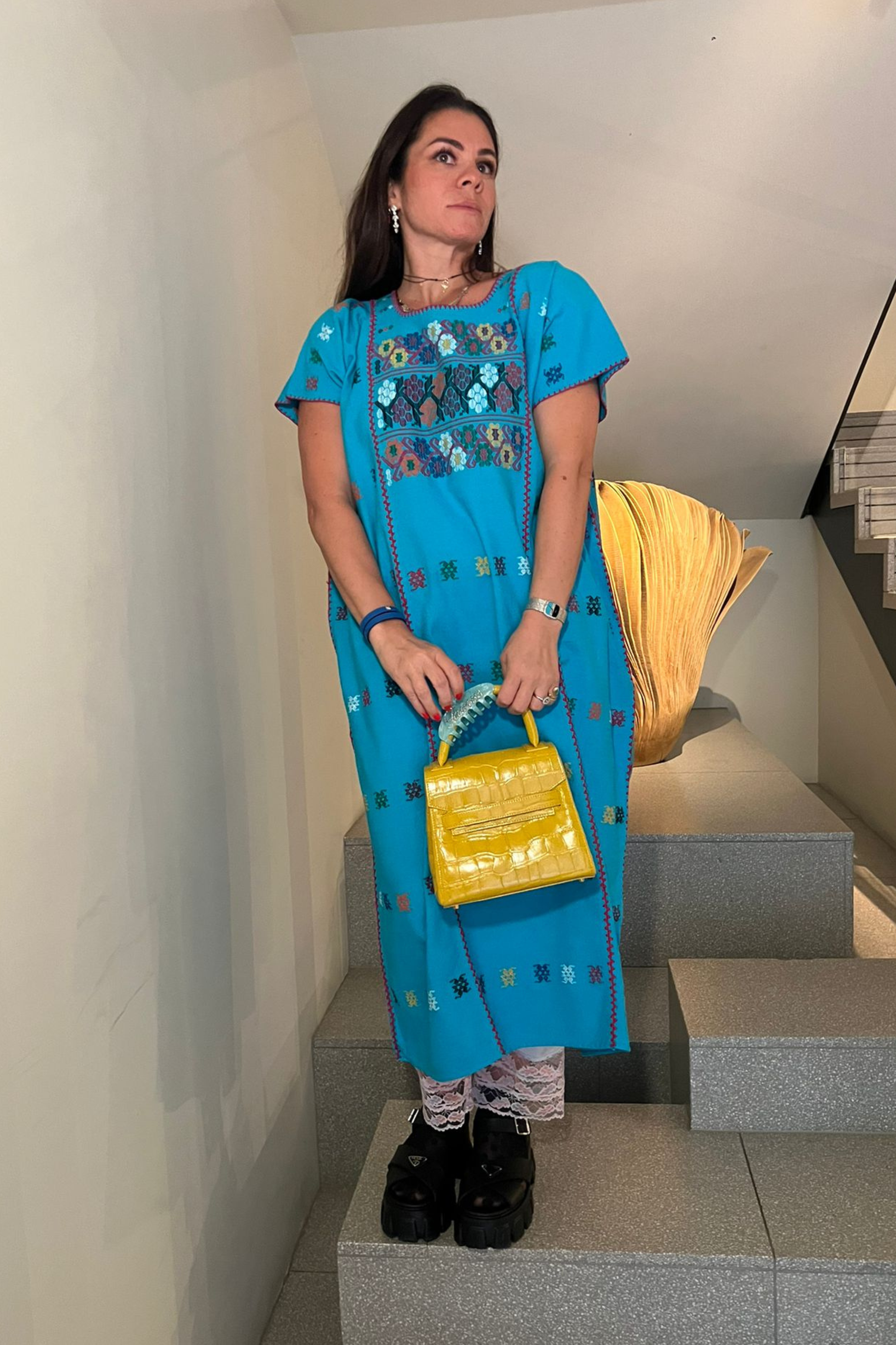 Mexican Blue Kaftan