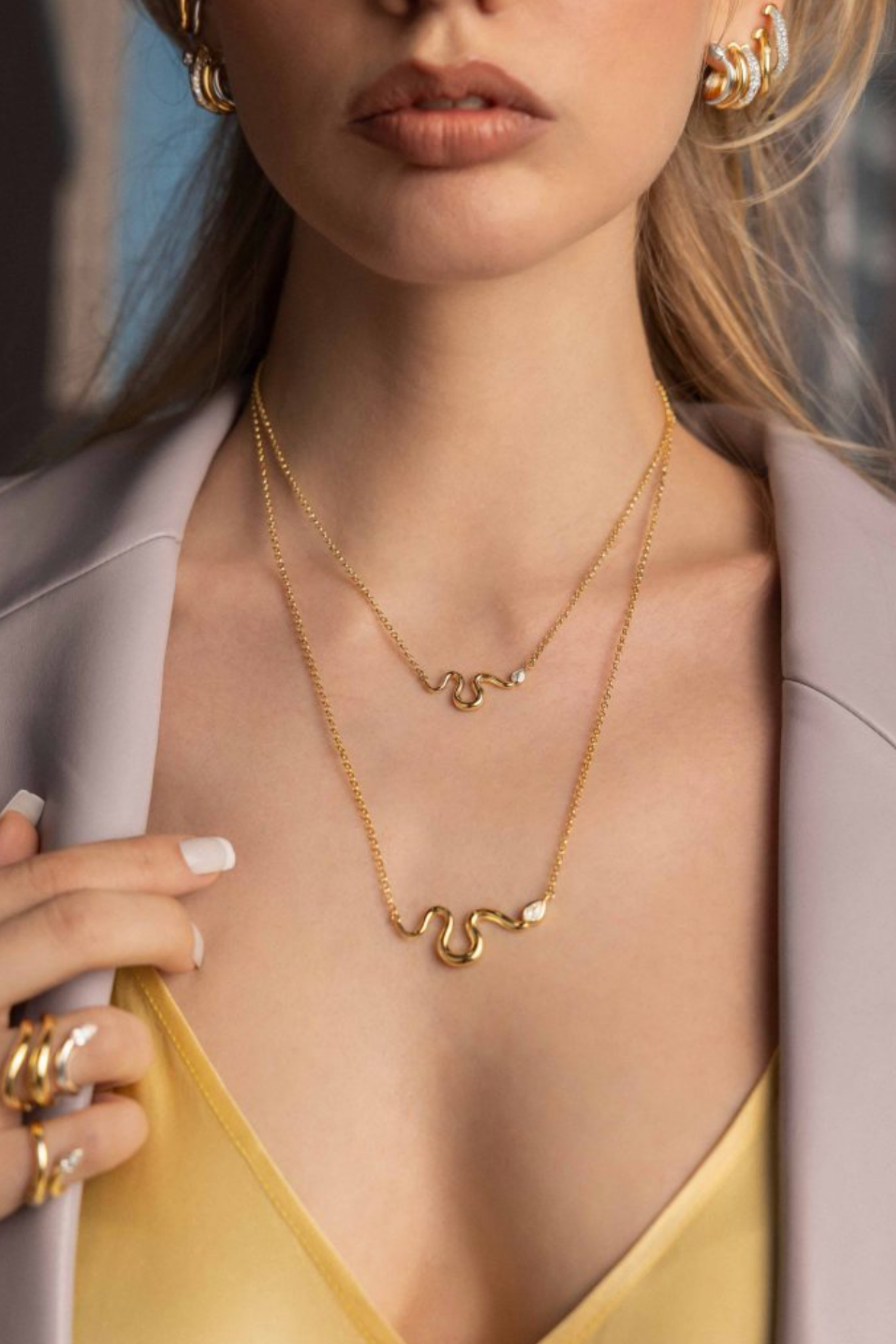 Boa Pear Diamon Necklace