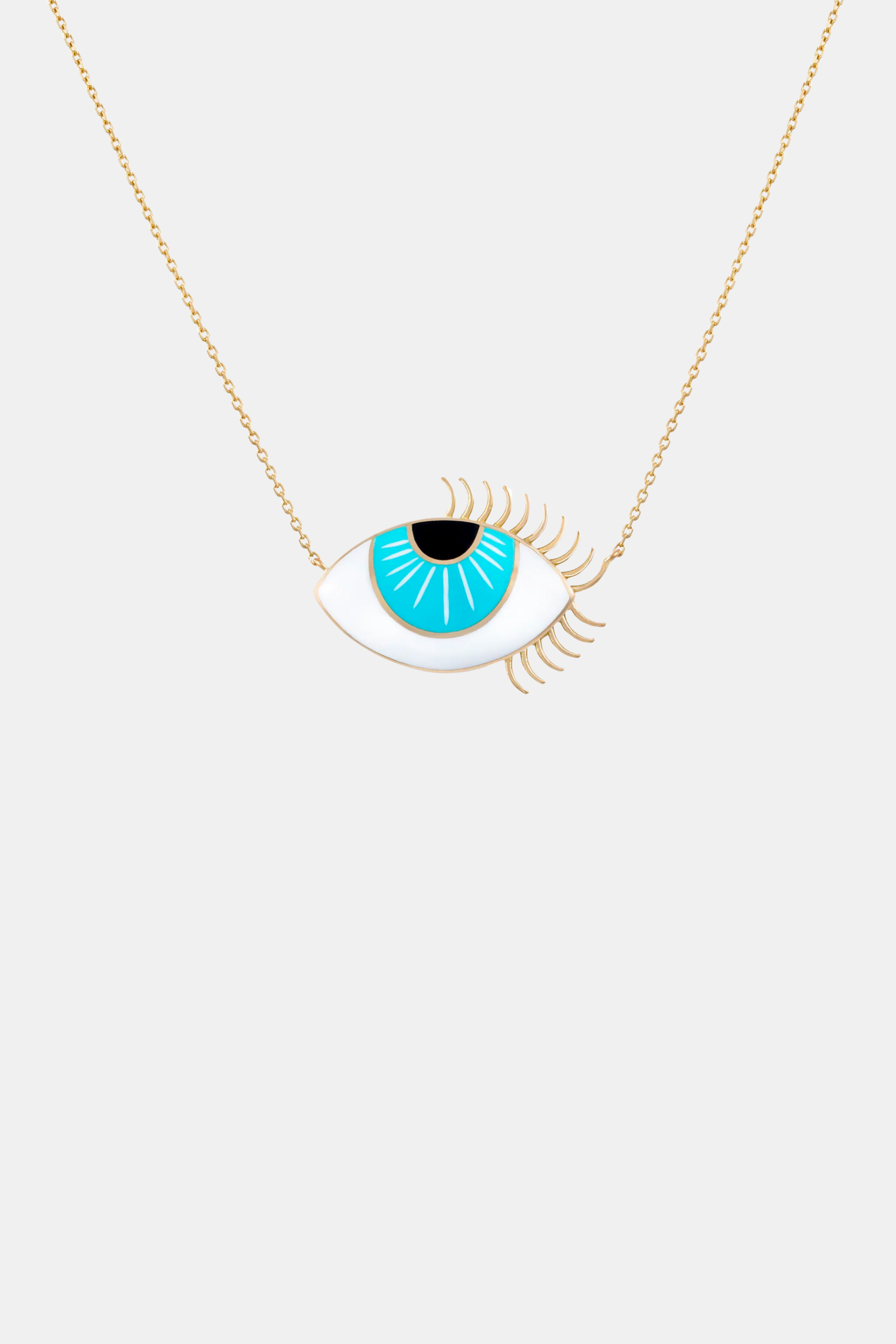 Allure Aqua Eye Necklace