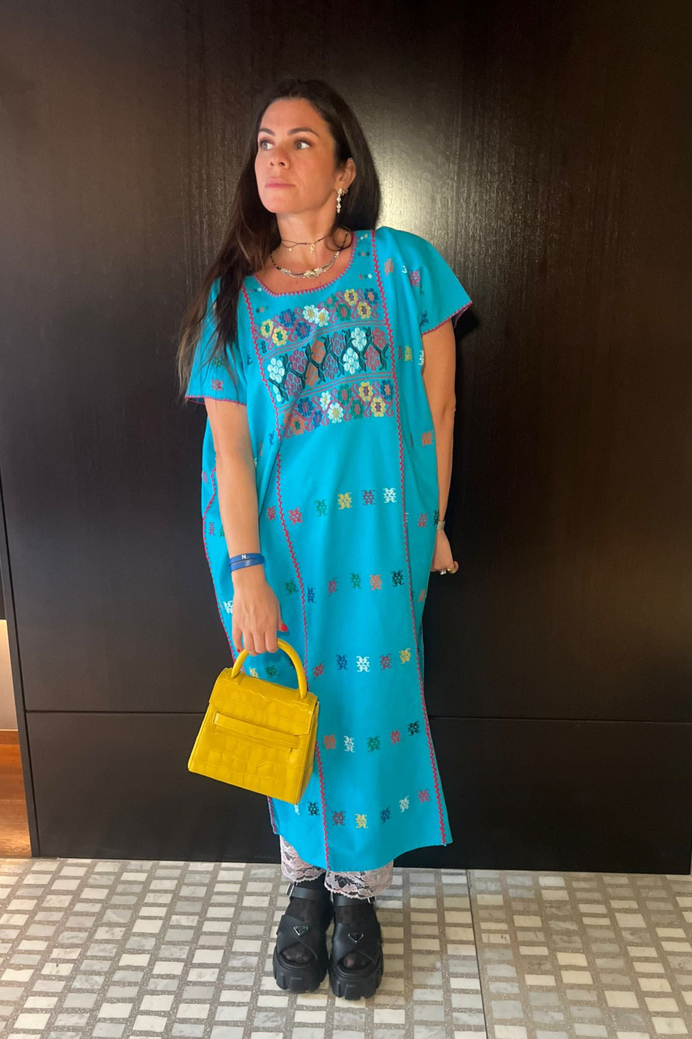 Mexican Blue Kaftan