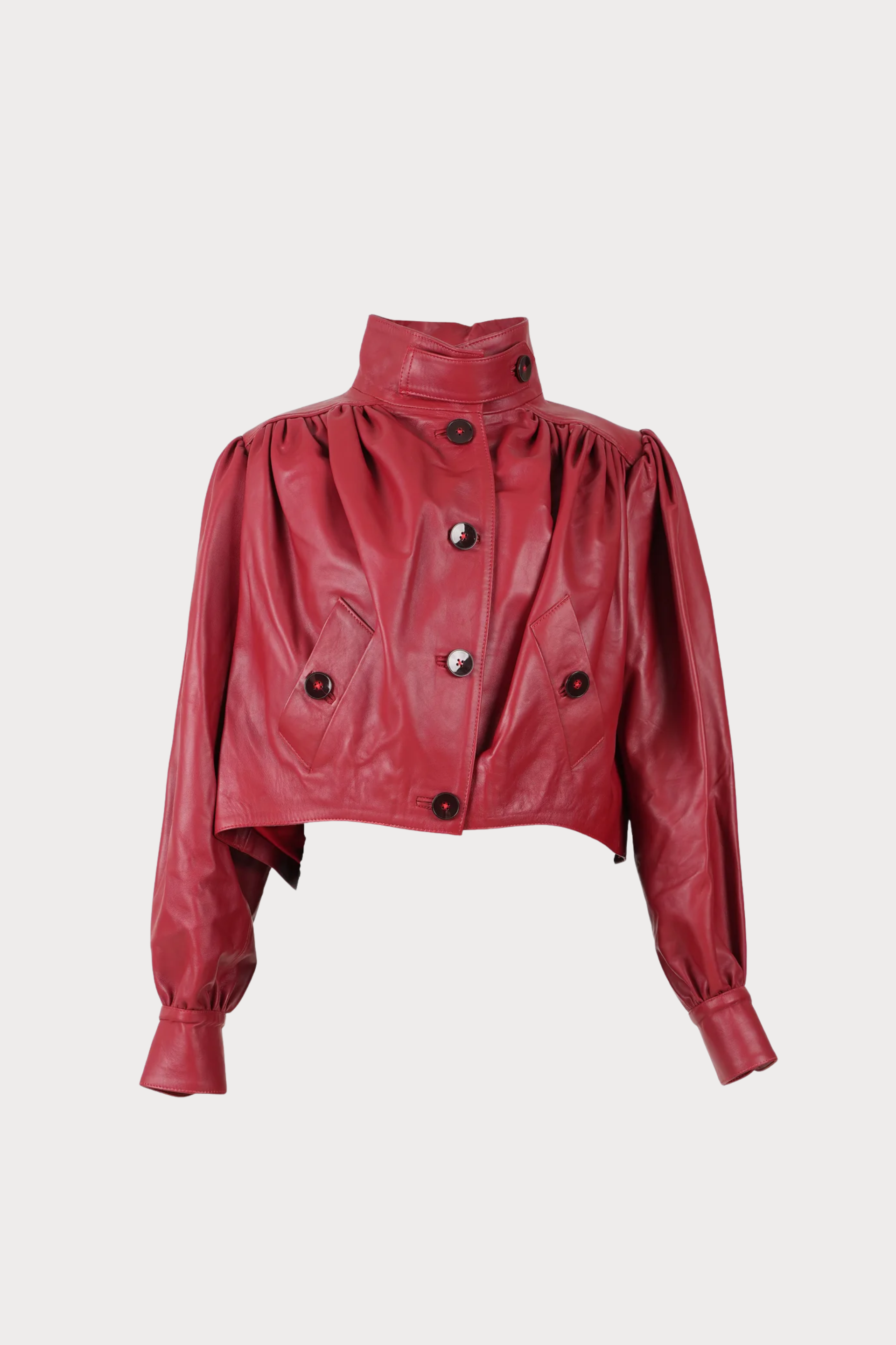 Lennox Leather Jacket Red