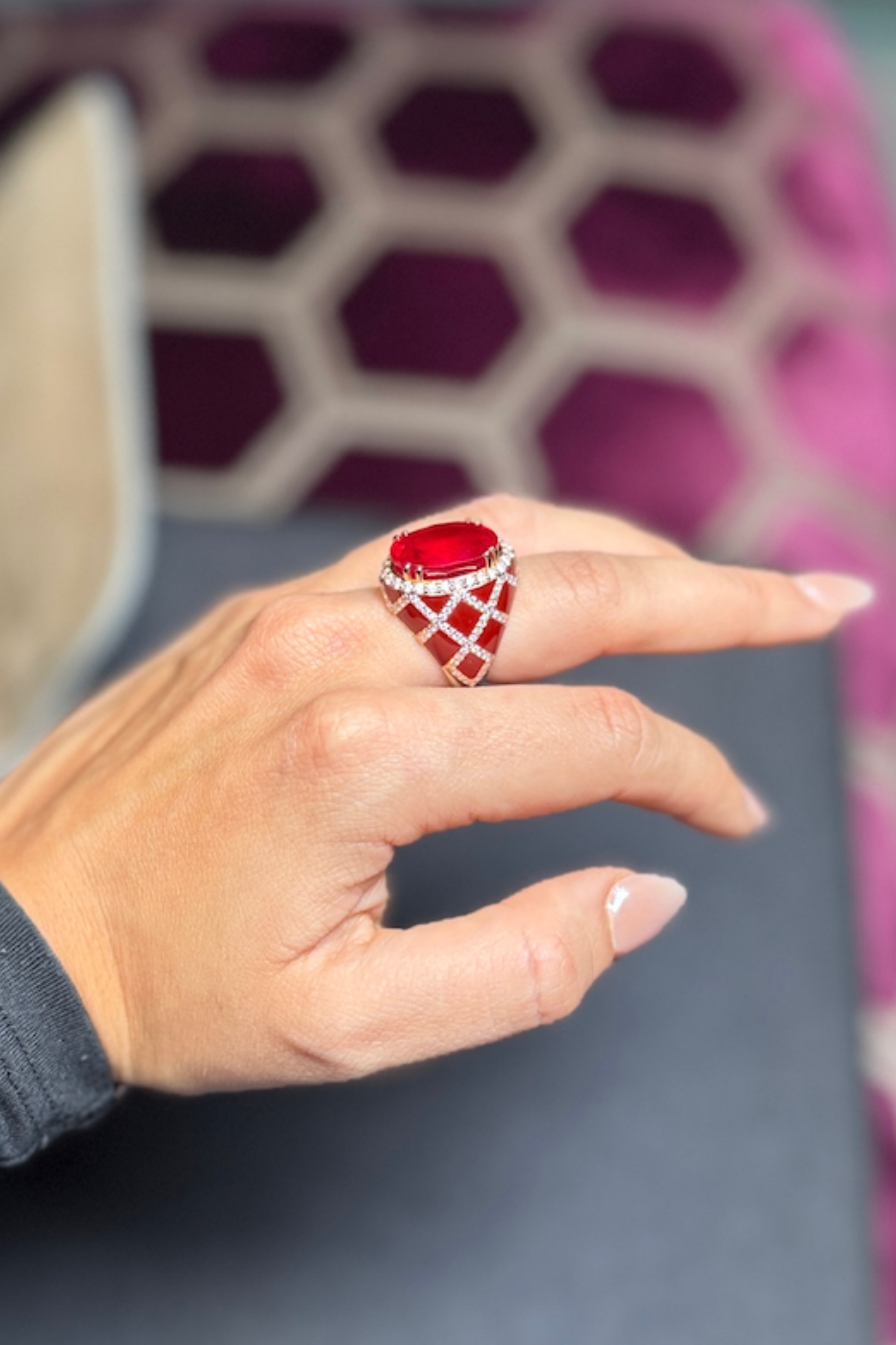 Ruby Cocktail Ring