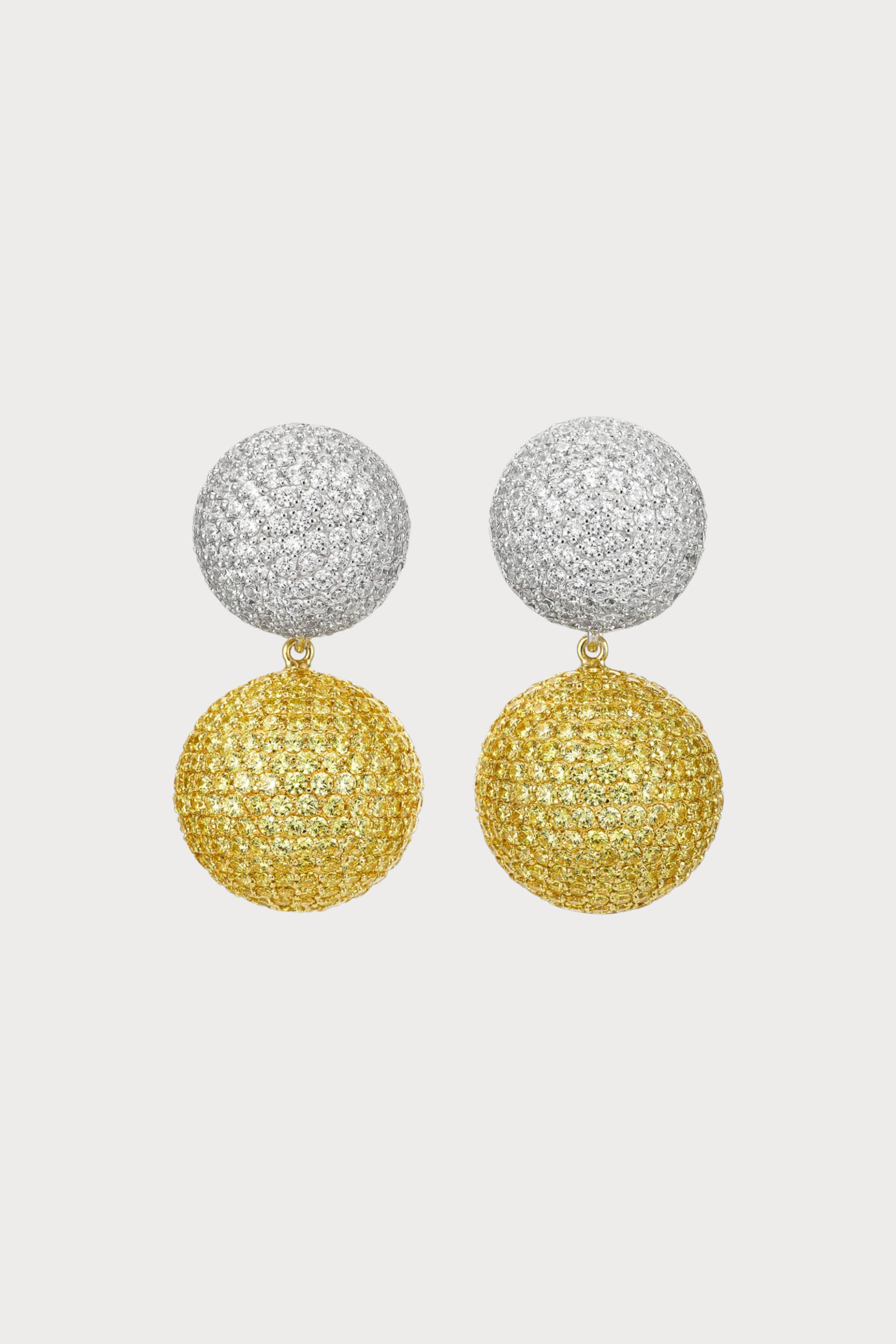 Diamond Canary Bauble Earrings