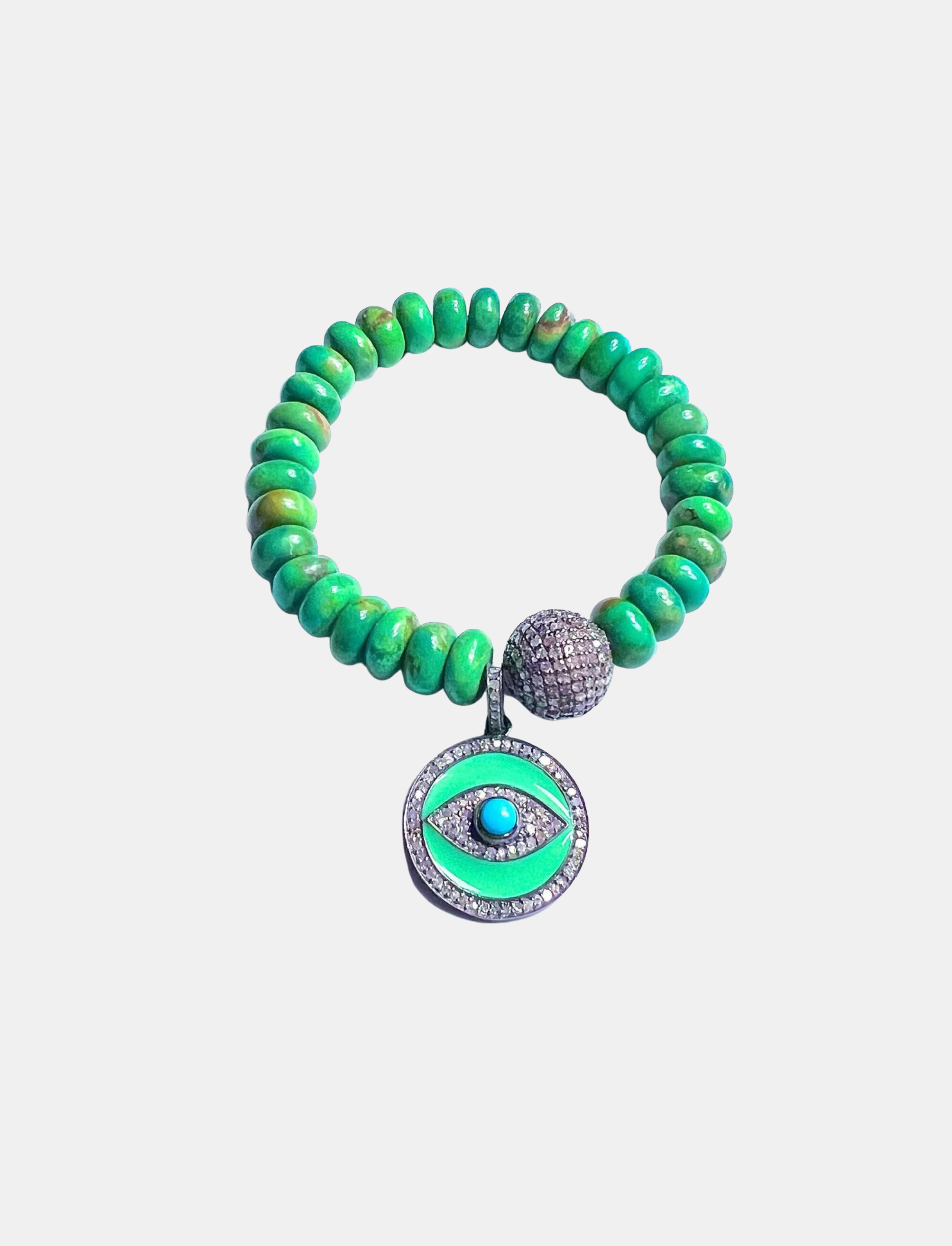 Mohave Bracelet with Turquoise Evil Eye