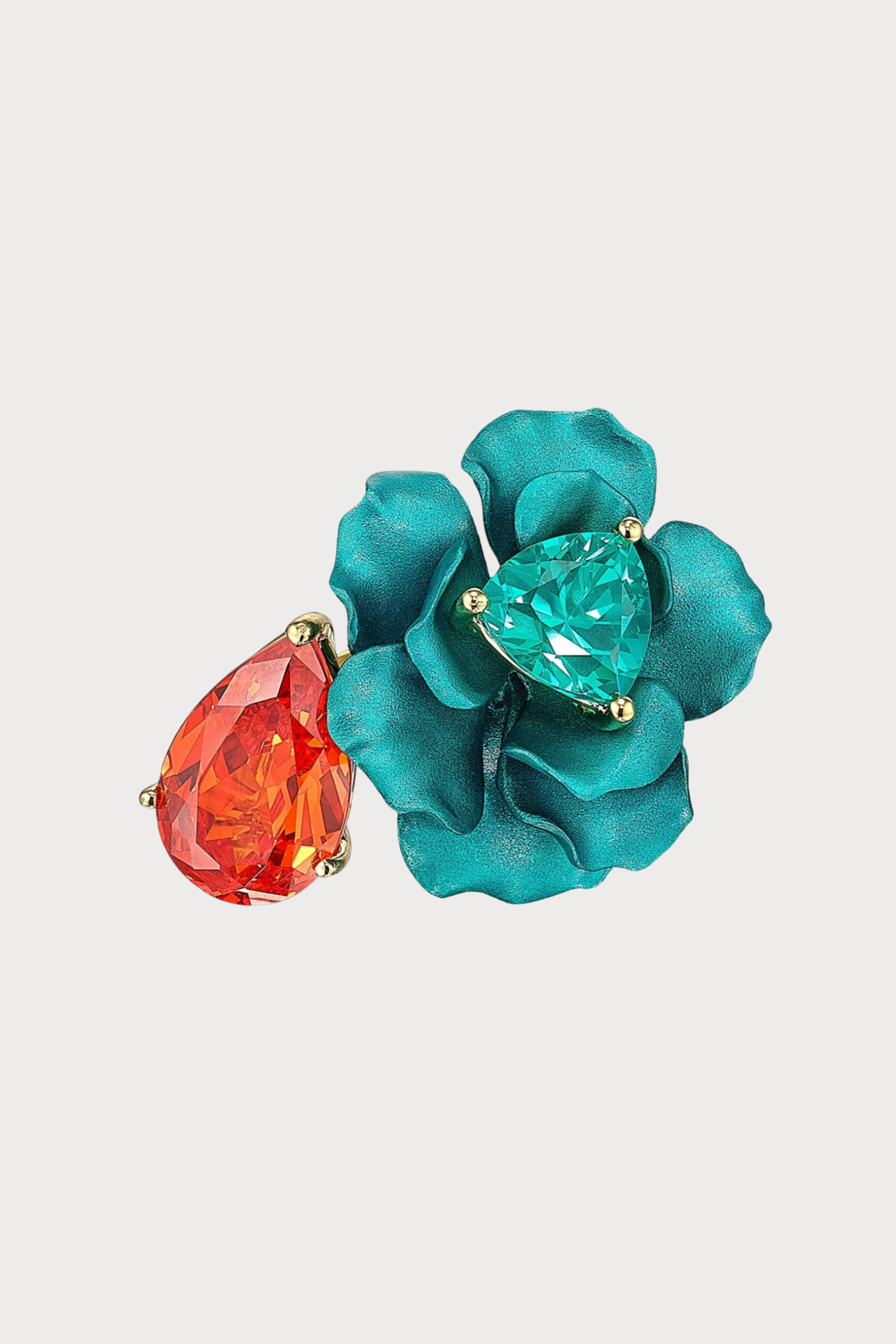 Mandarin Paraiba Bloom Ring