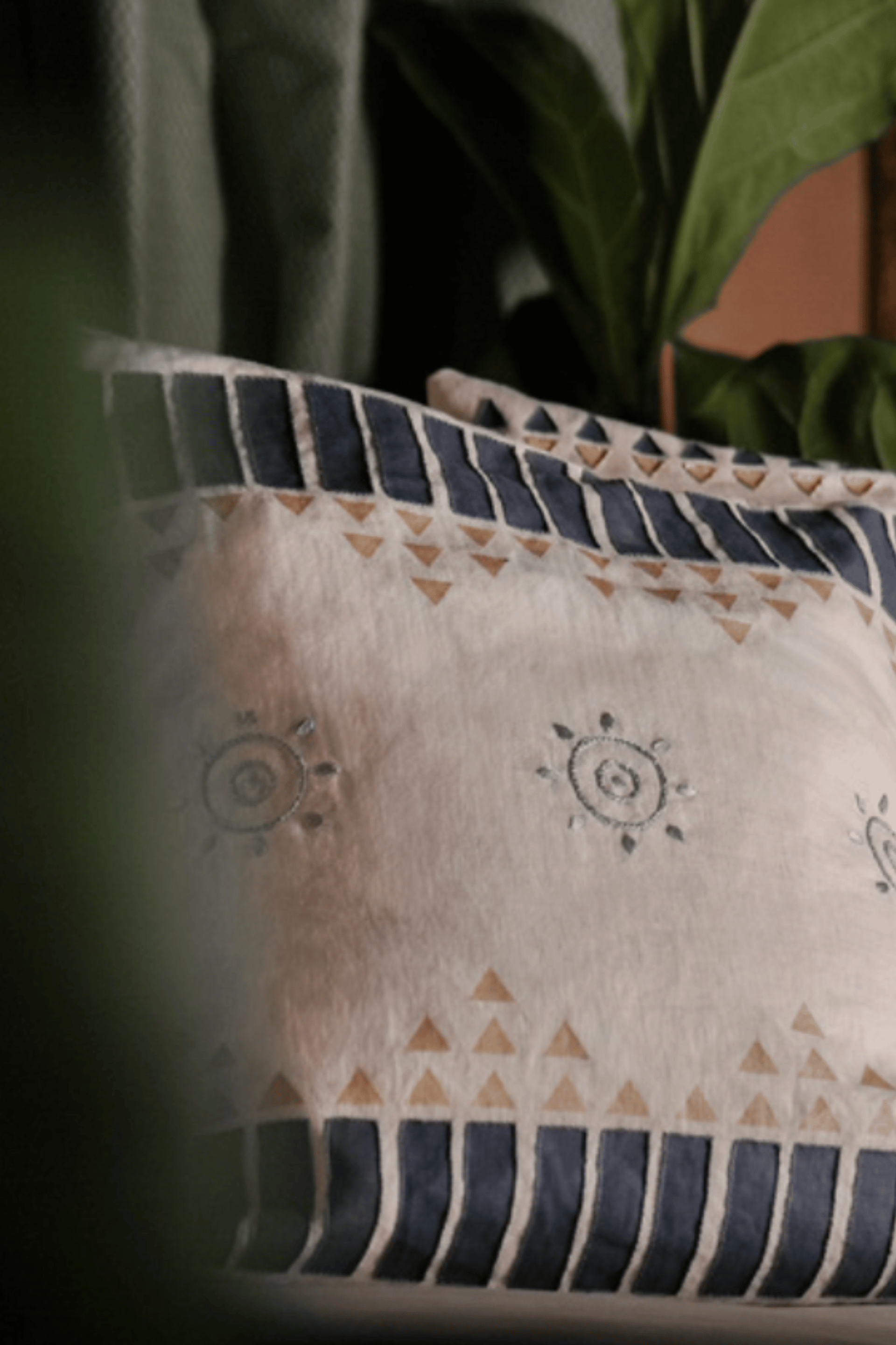 Embroidered and Screen Print Cushions