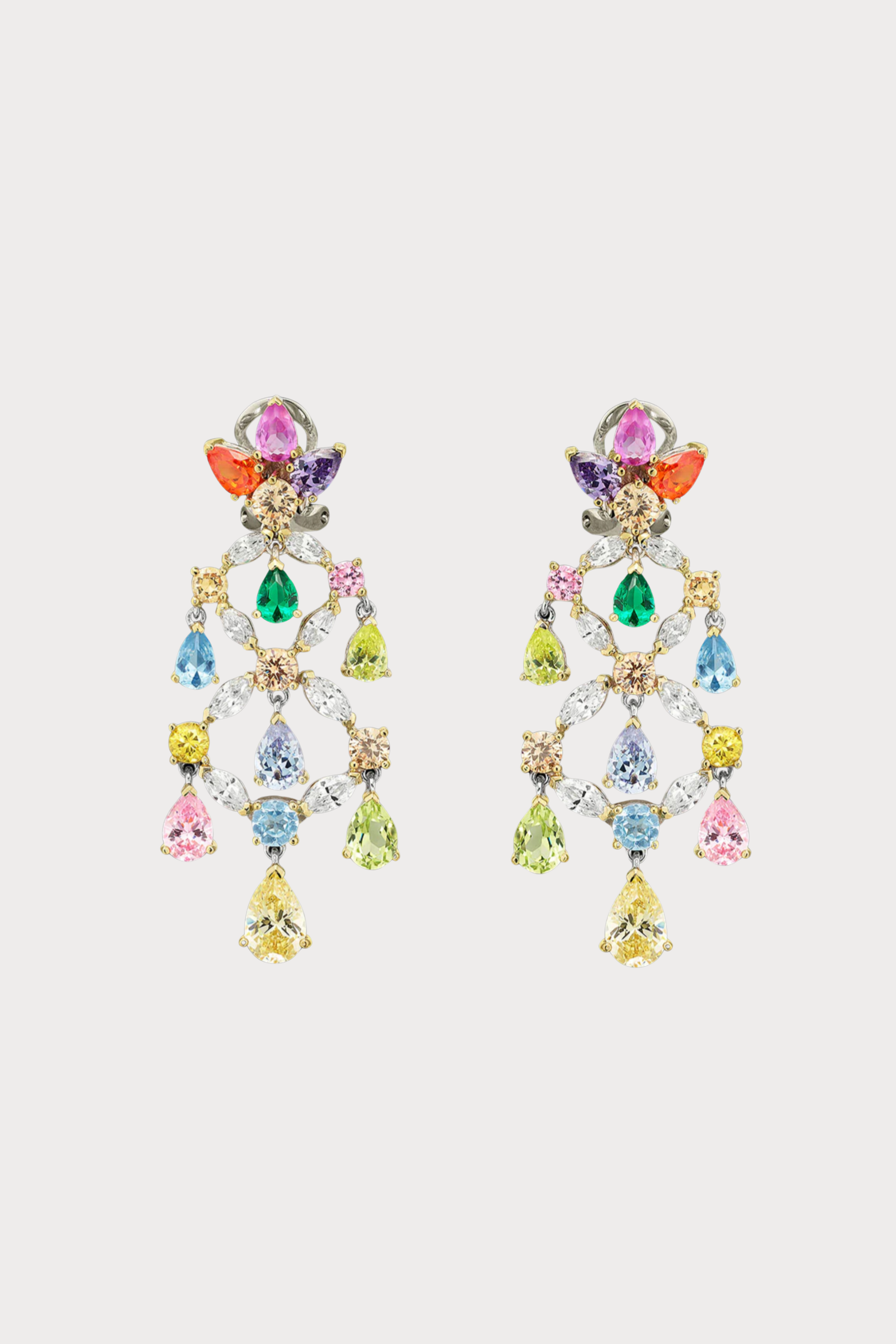 Rainbow Chandelier Earrings