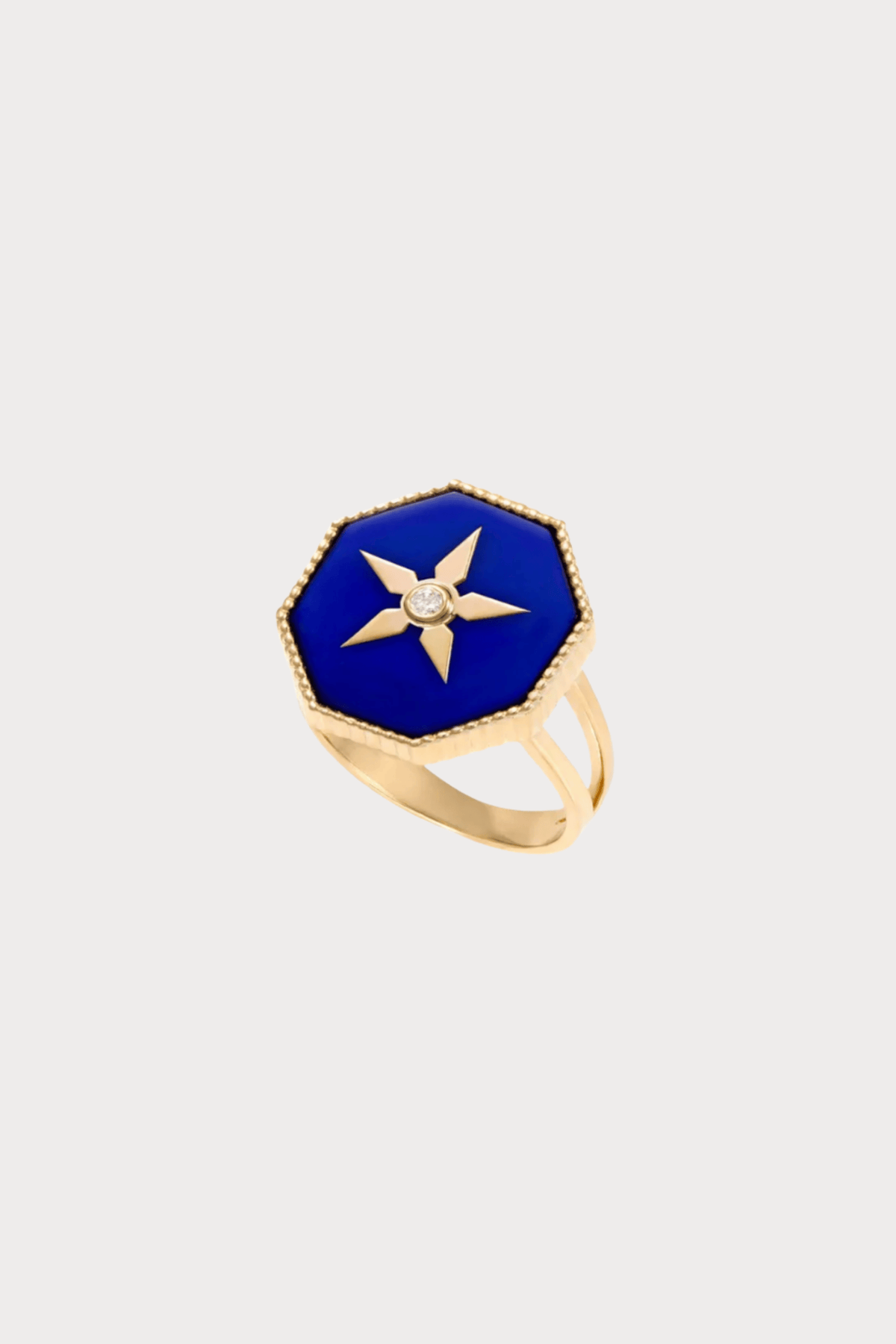Joyful Star Lapis Lazuli Pinkey Ring