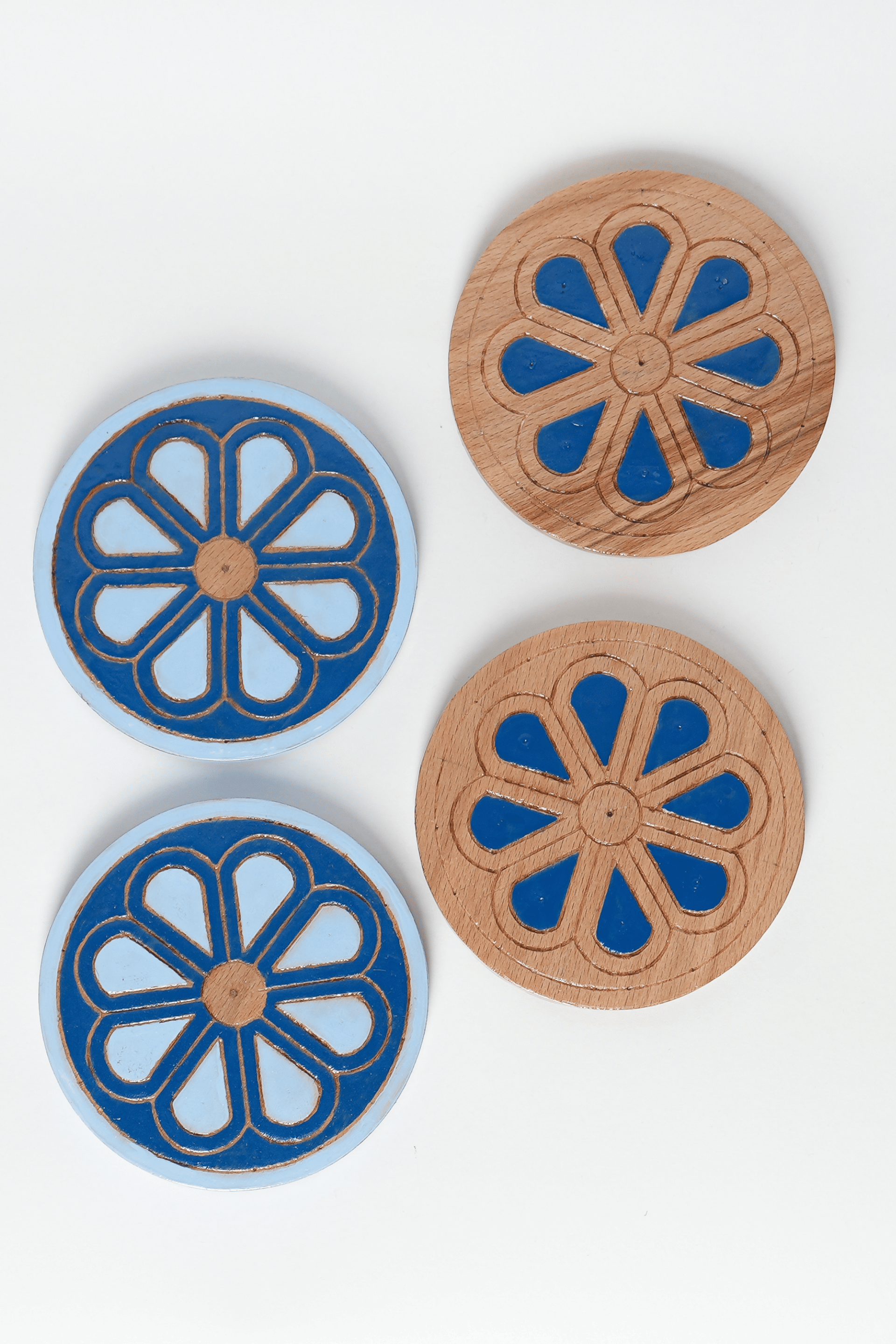 Carved Wooden Coasters