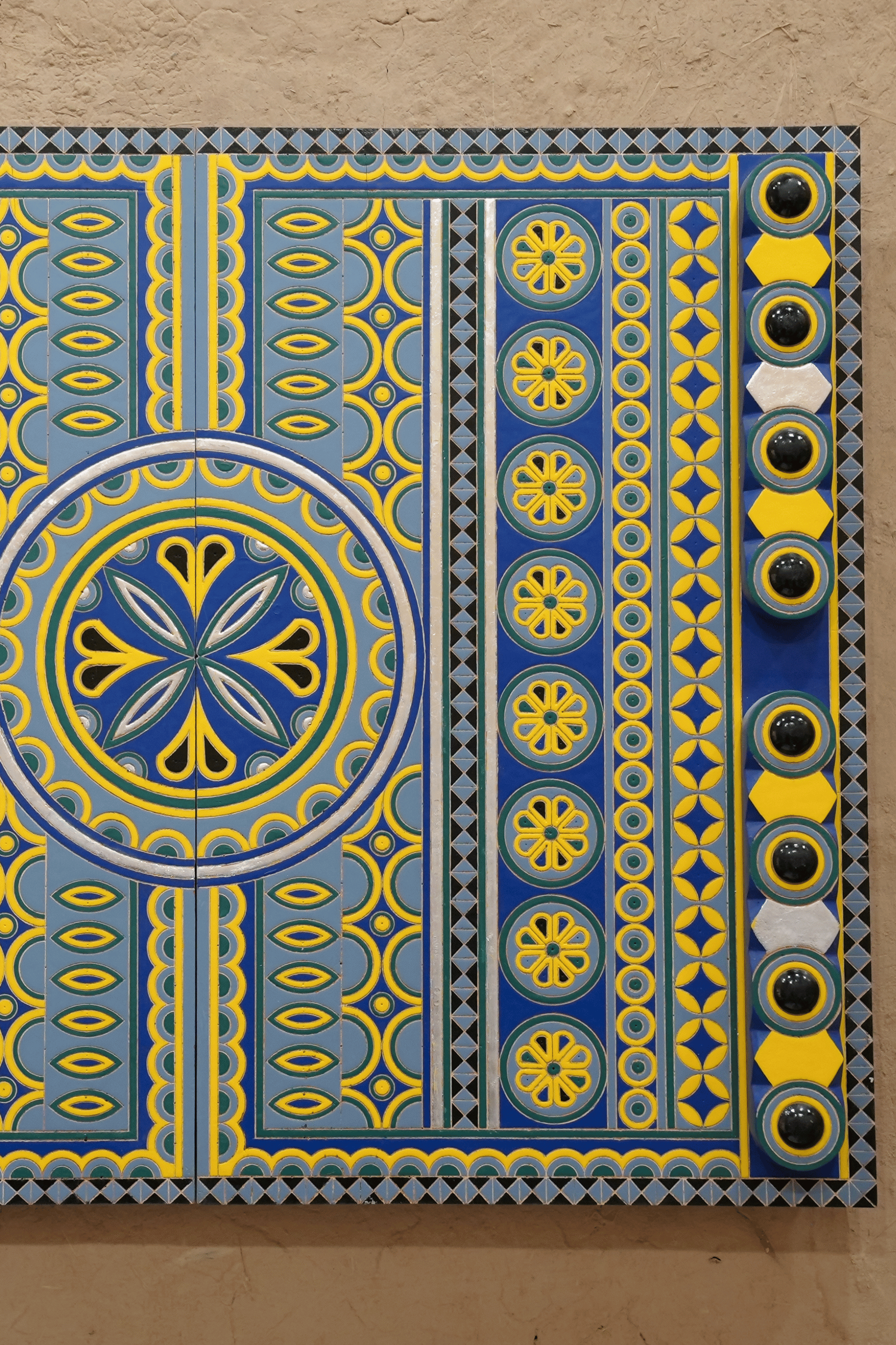 Carved Wooden Najdi door Artwork