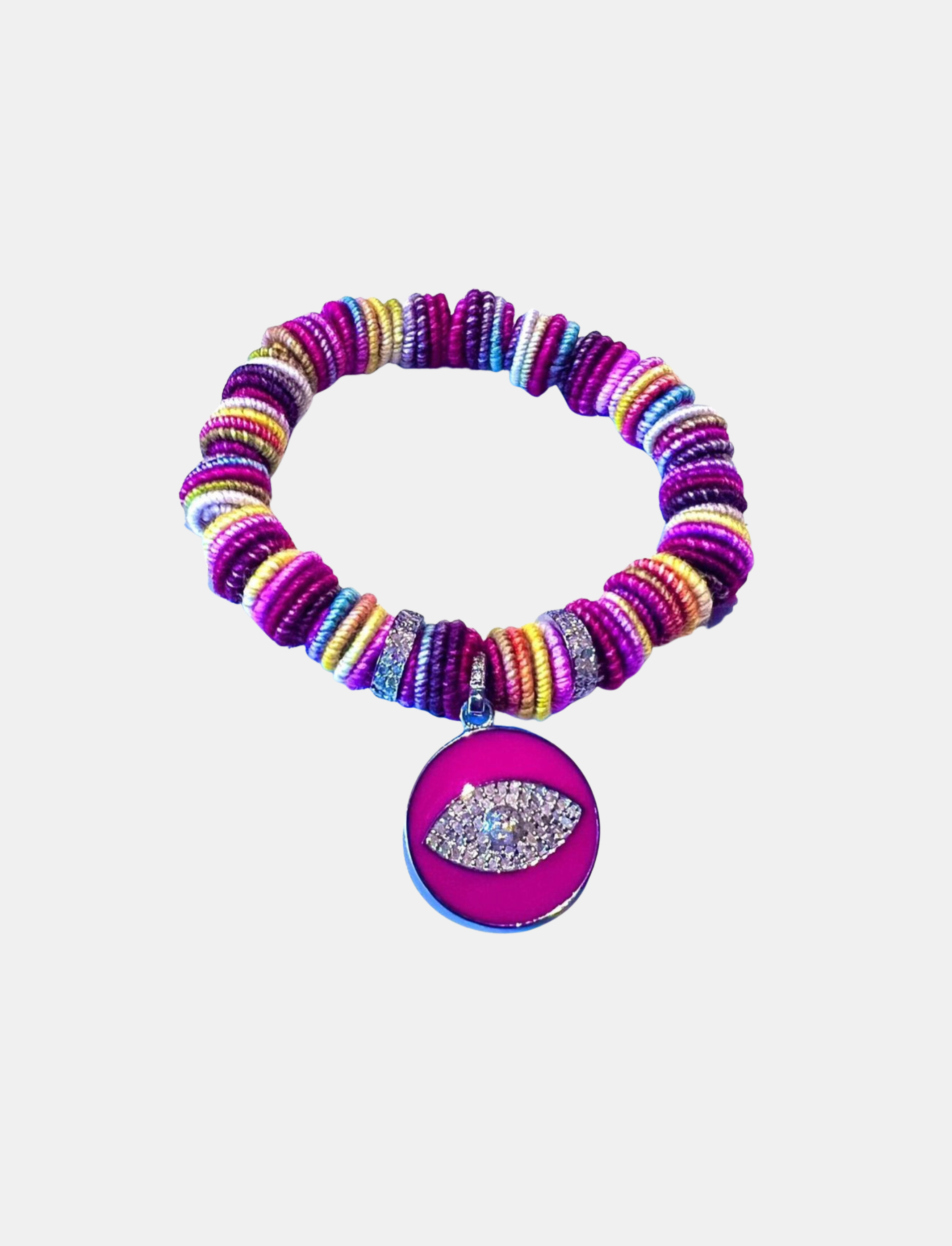 Multi Color Wool Bracelet